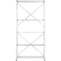 Wide Shelving Unit - Large - Silver, Stainless Steel