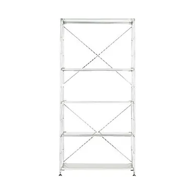 Wide Shelving Unit - Large - Silver, Stainless Steel
