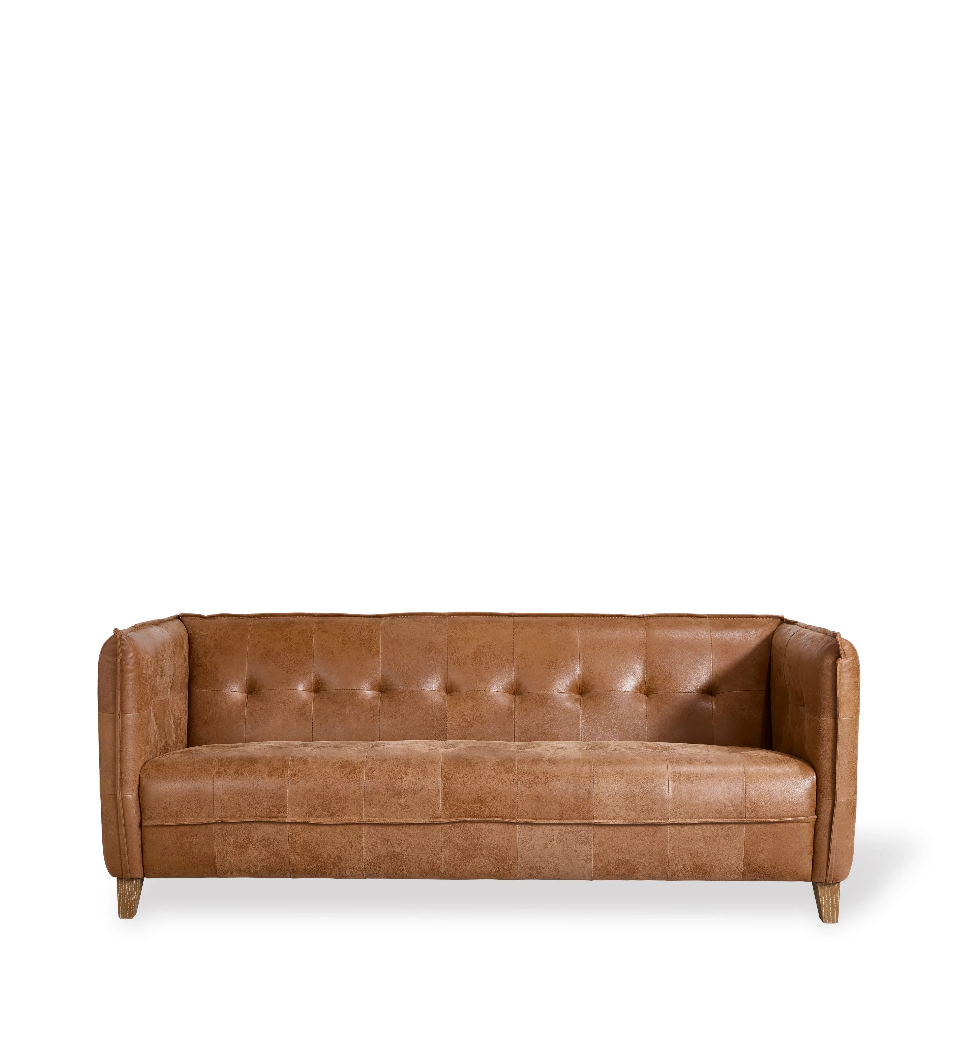 3-Seater Chesterfield Sofa - Aged Tobacco, Leather image