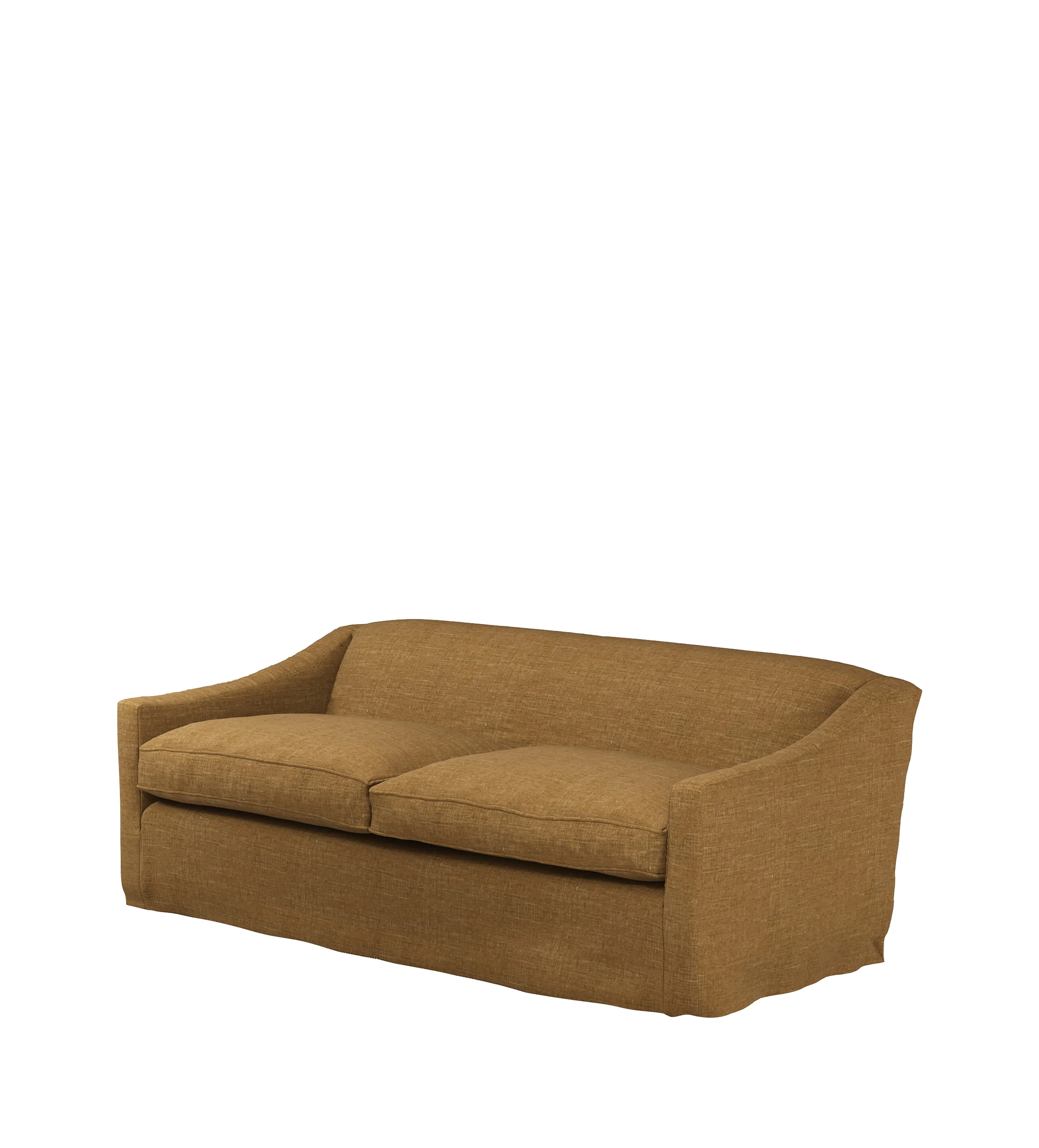 3-Seater Sofa Loose Cover - Ochre, Linen image