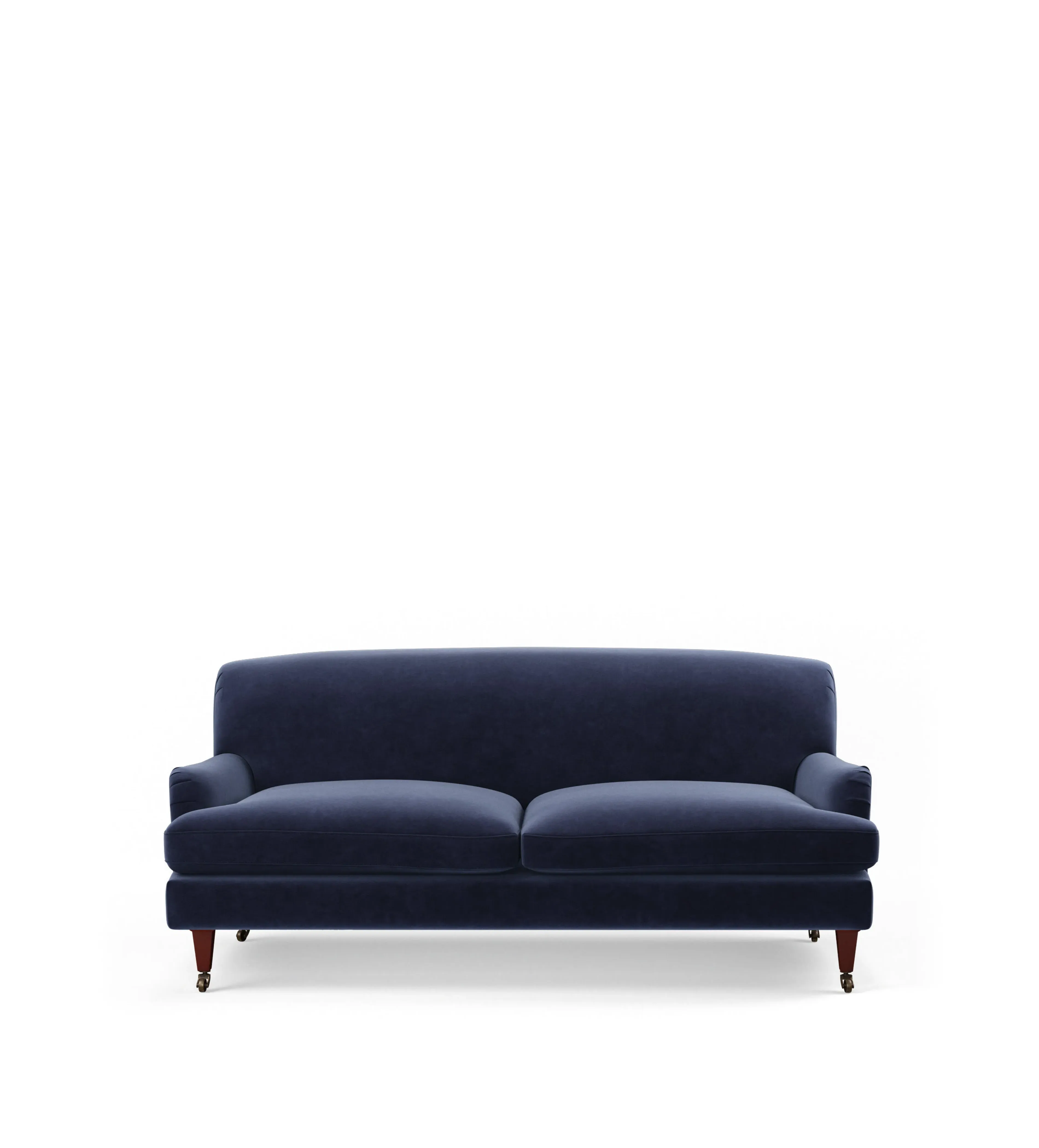 3-Seater Sofa with Fixed Cover - Sapphire, Velvet