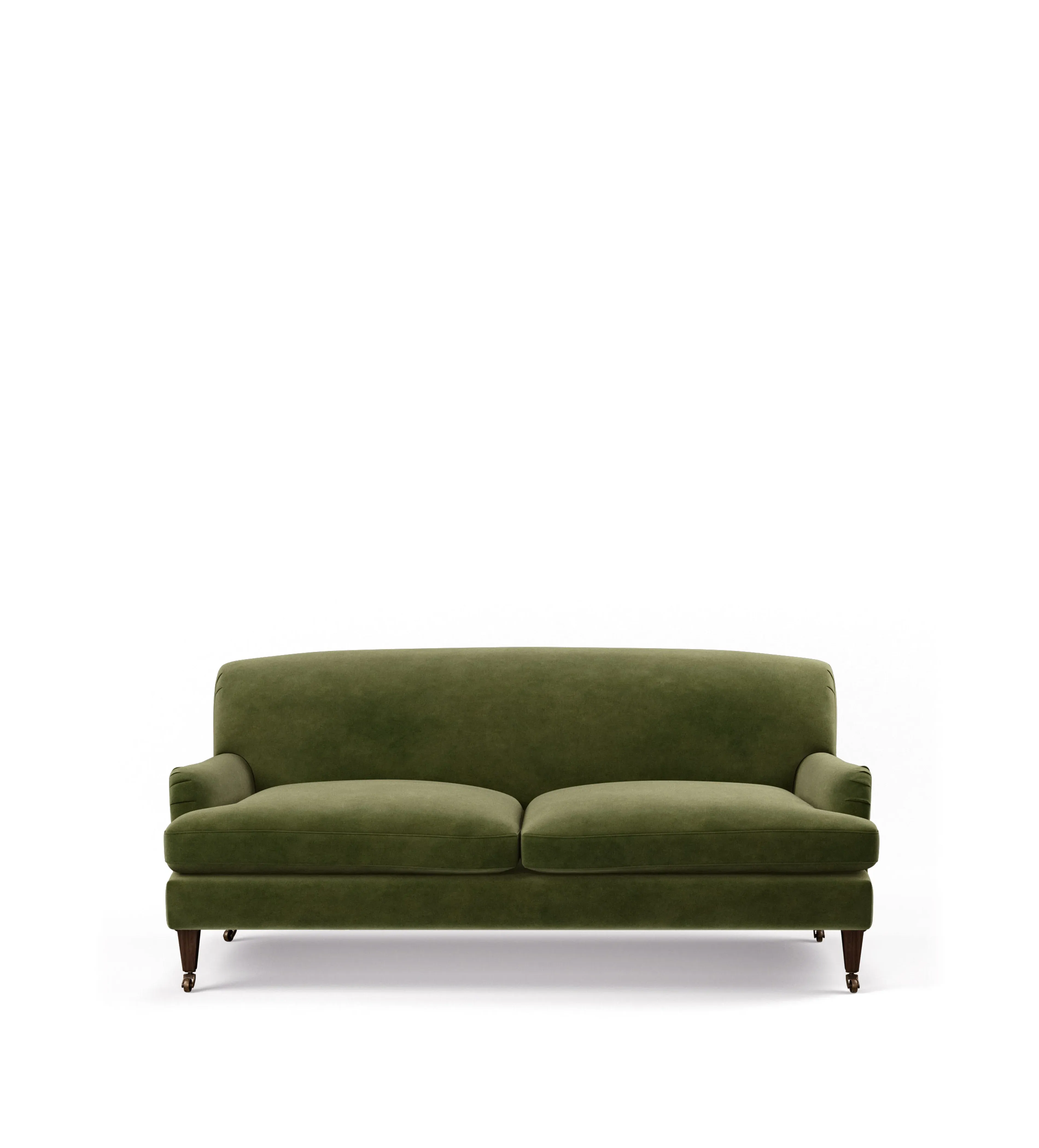 3-Seater Sofa with Fixed Cover - Spruce, Velvet