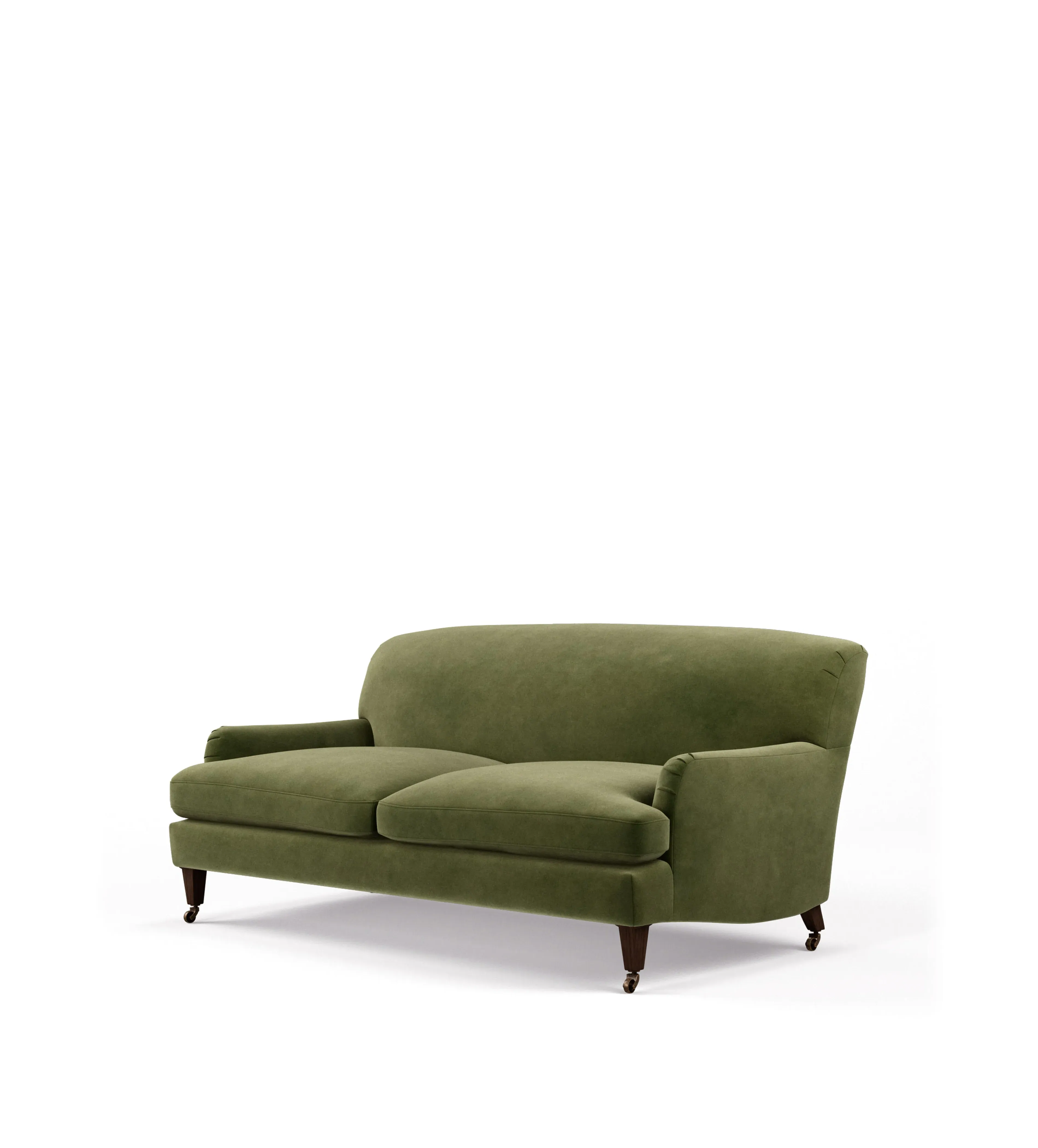 3-Seater Sofa with Fixed Cover - Spruce, Velvet