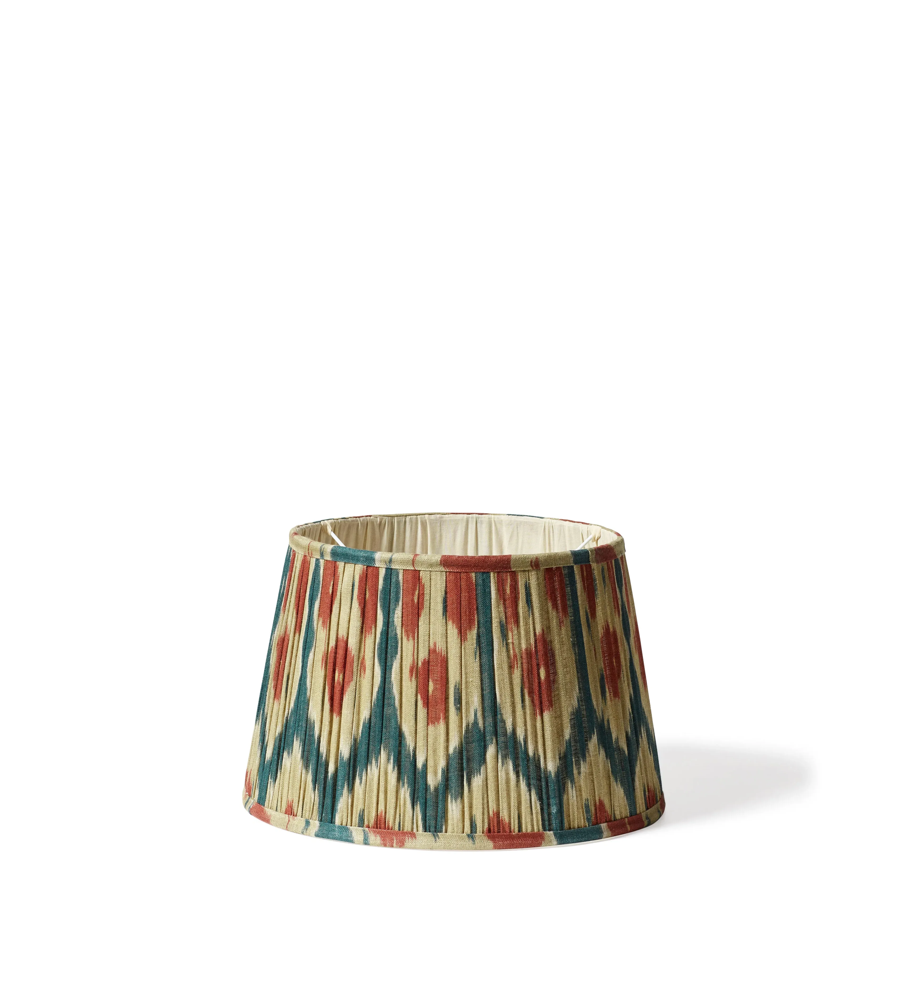 35cm Pleated Lampshade - Blue, Linen image