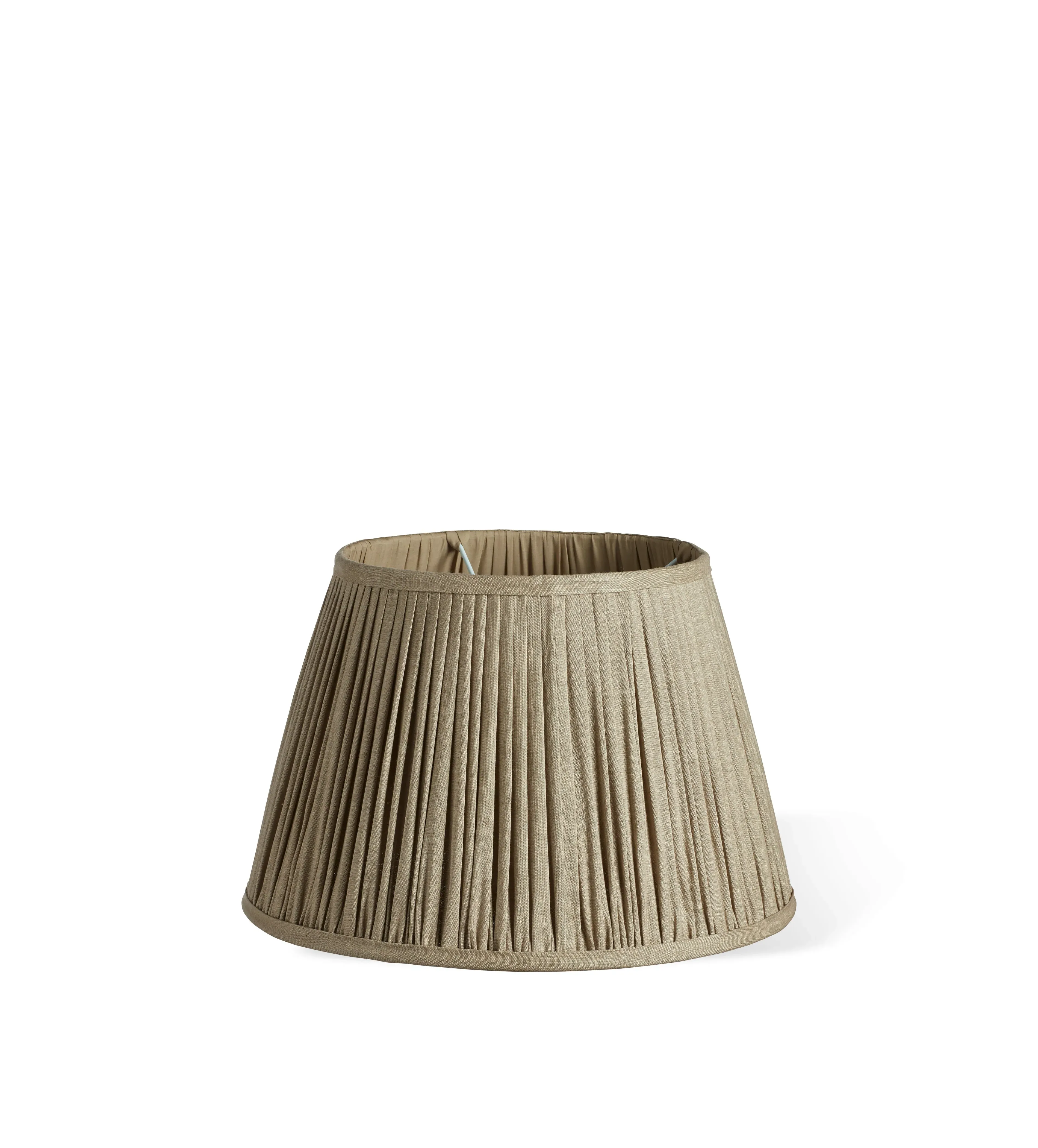 35cm Pleated Lampshade - Natural, Linen image