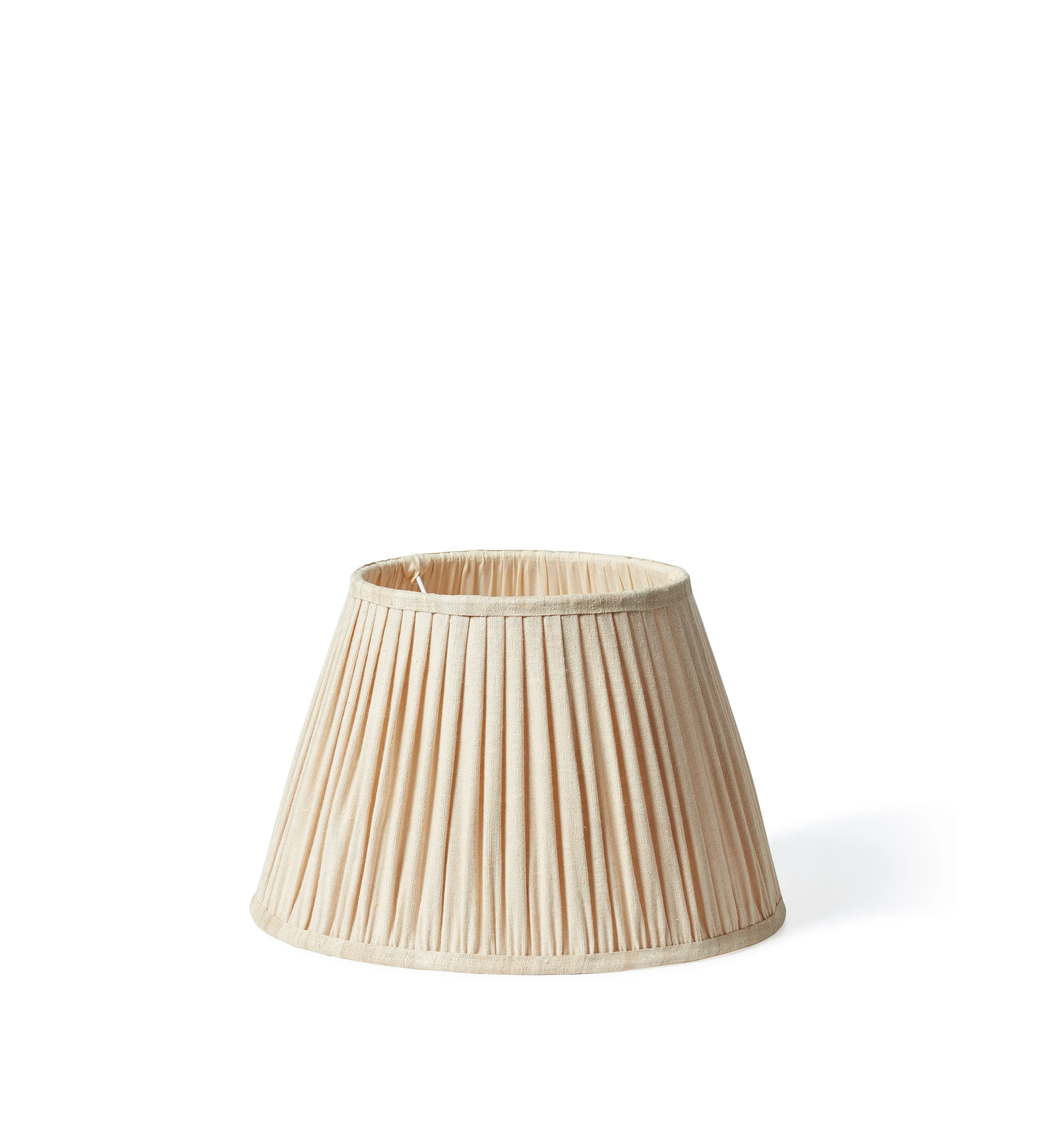 35cm Pleated Lampshade - Oyster, Linen image