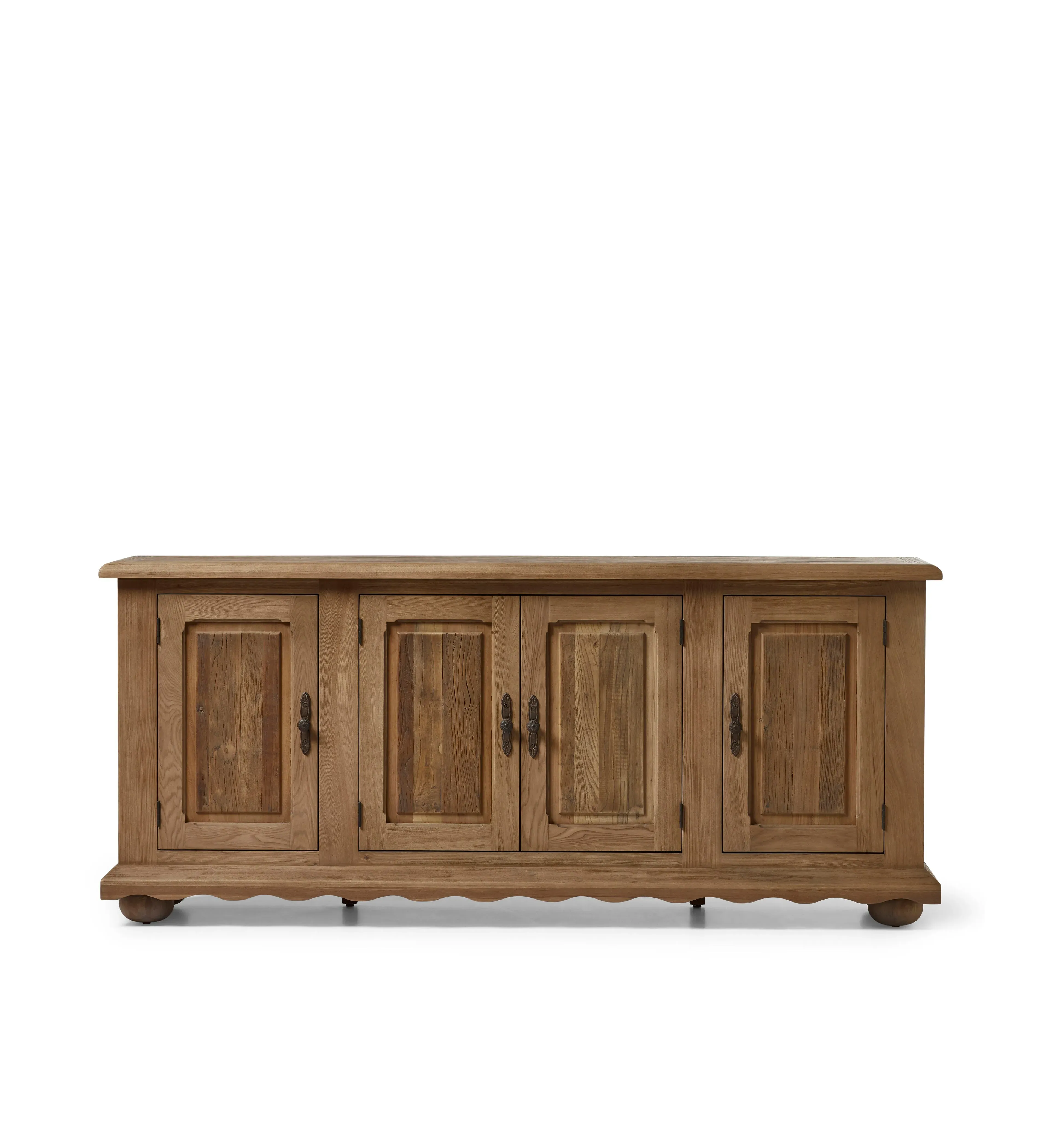 4-Cabinet Sideboard with Storage - Natural, Elm image