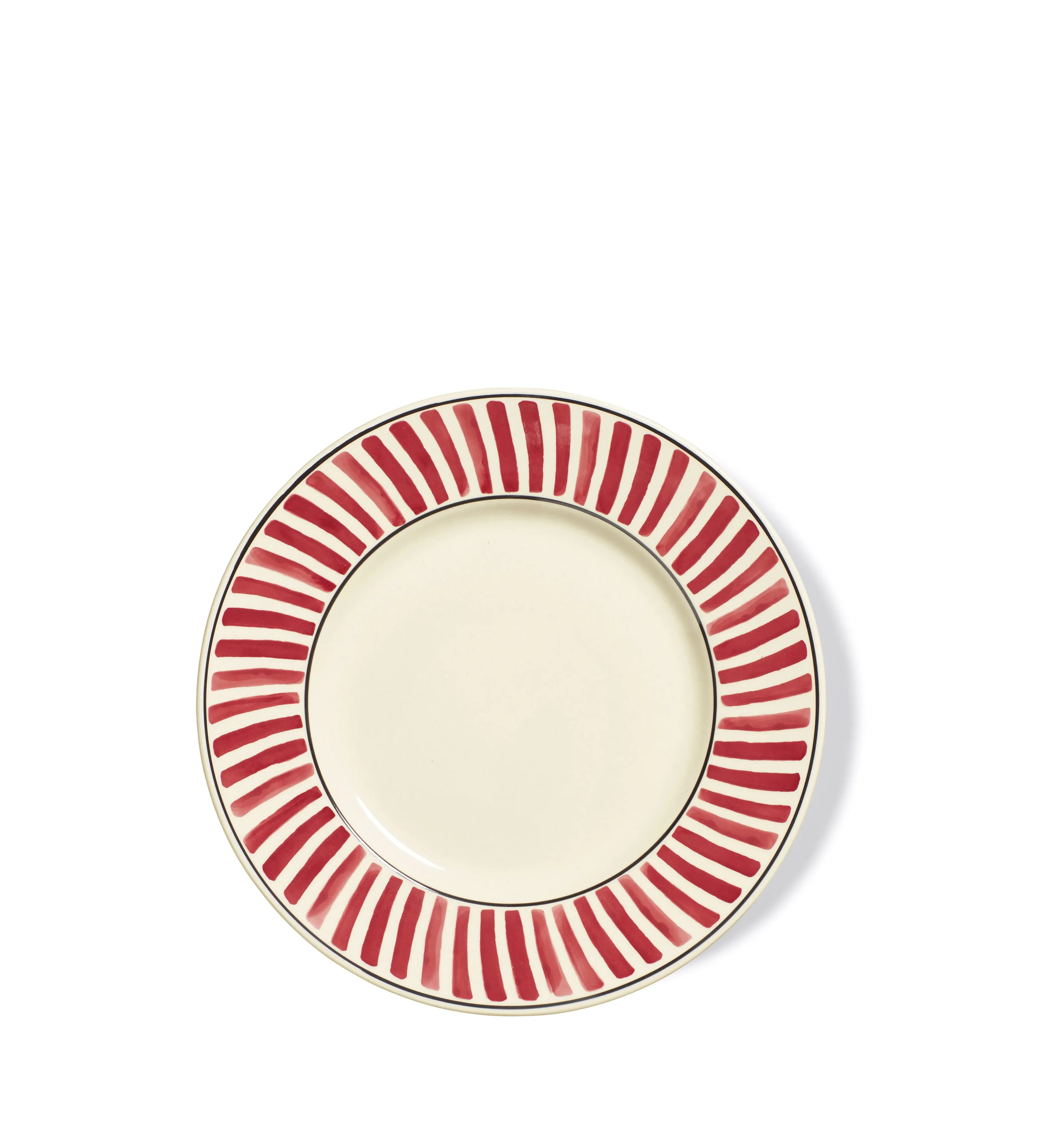 4-Piece Dinner Plate Set - Crimson, Ceramic image