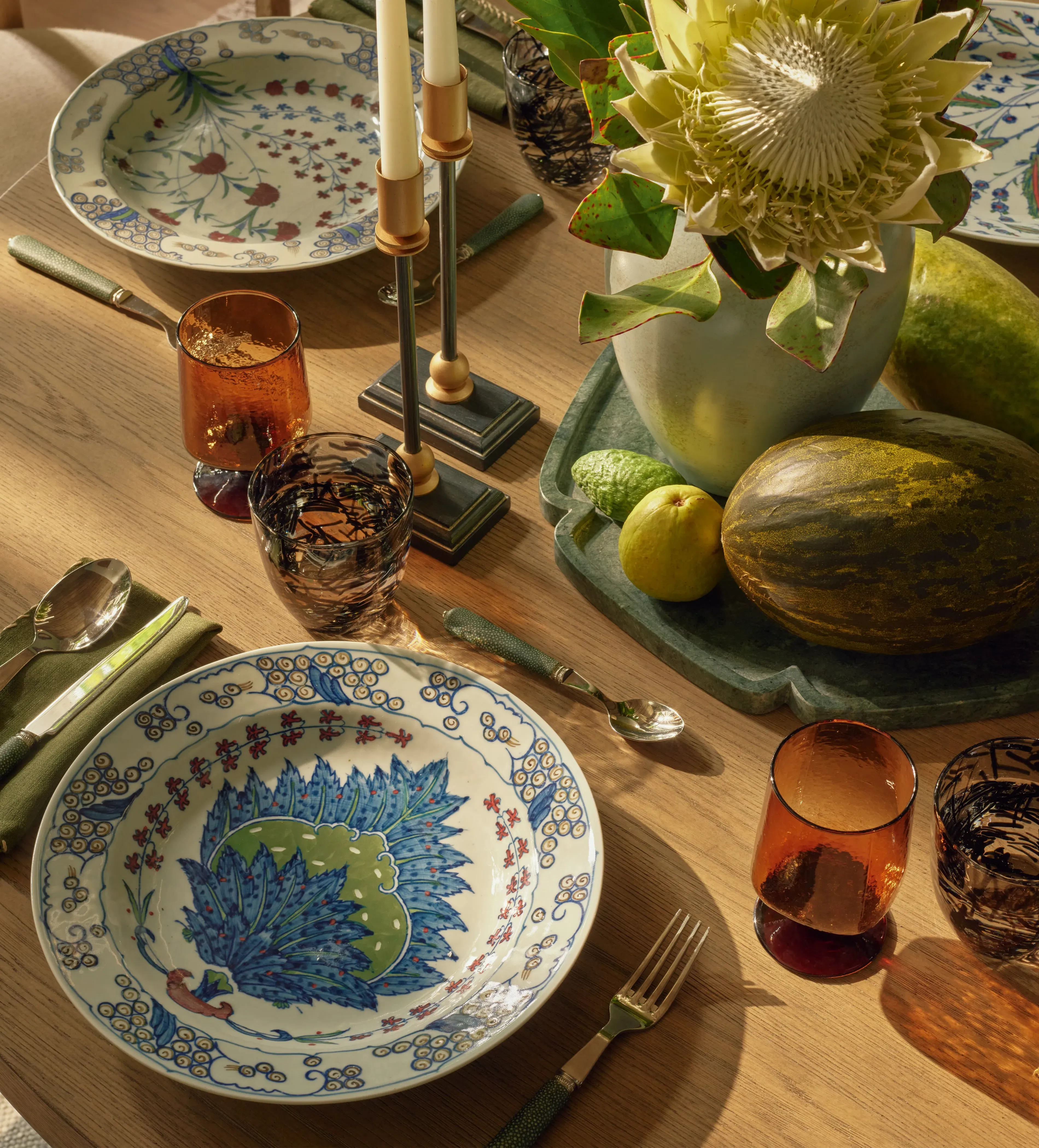 4-Piece Dinner Plate Set - Multi, Ceramic