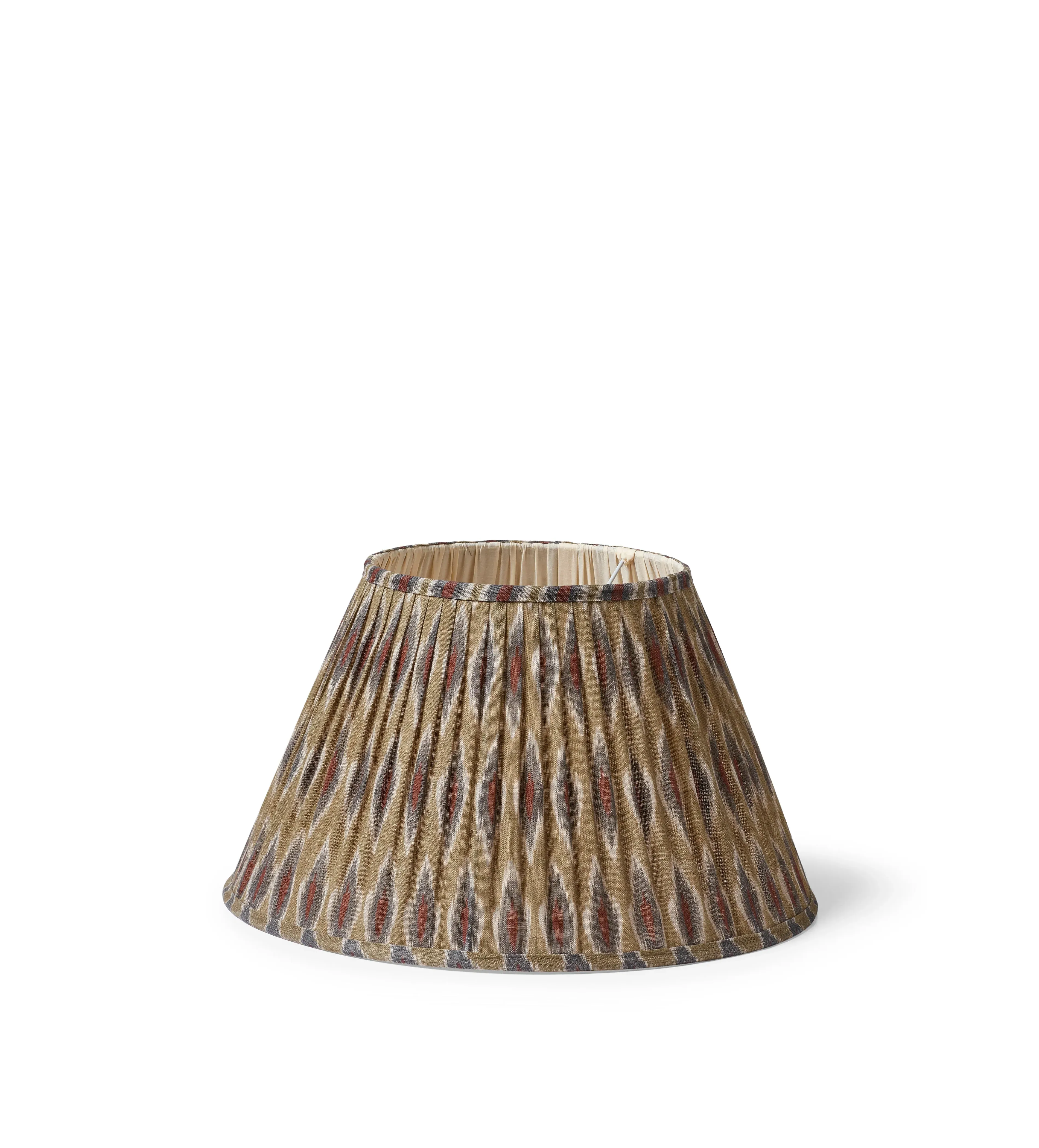 45cm Empire Lampshade - Light Olive, Silk