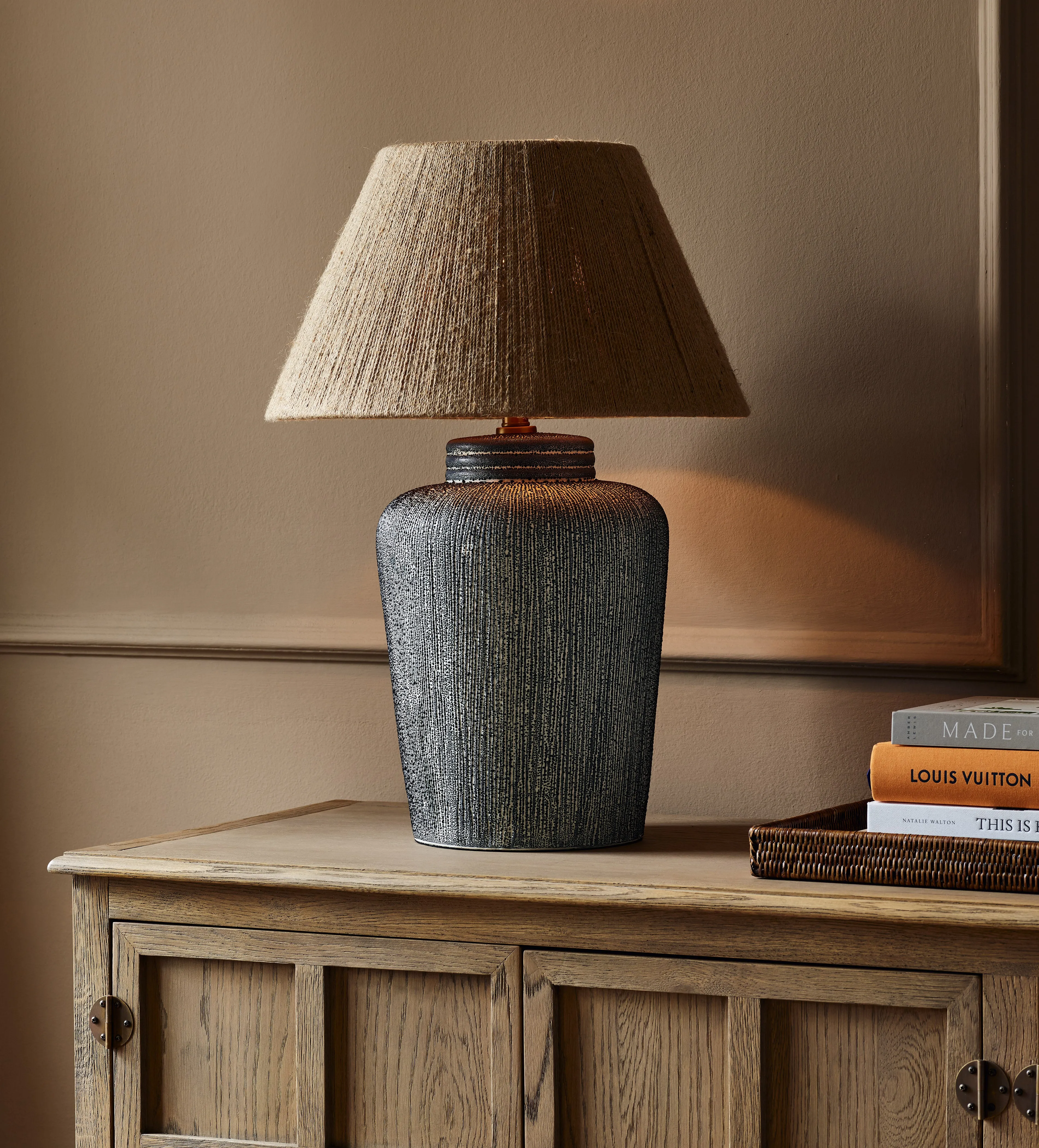 45cm Empire Lampshade - Natural, Jute
