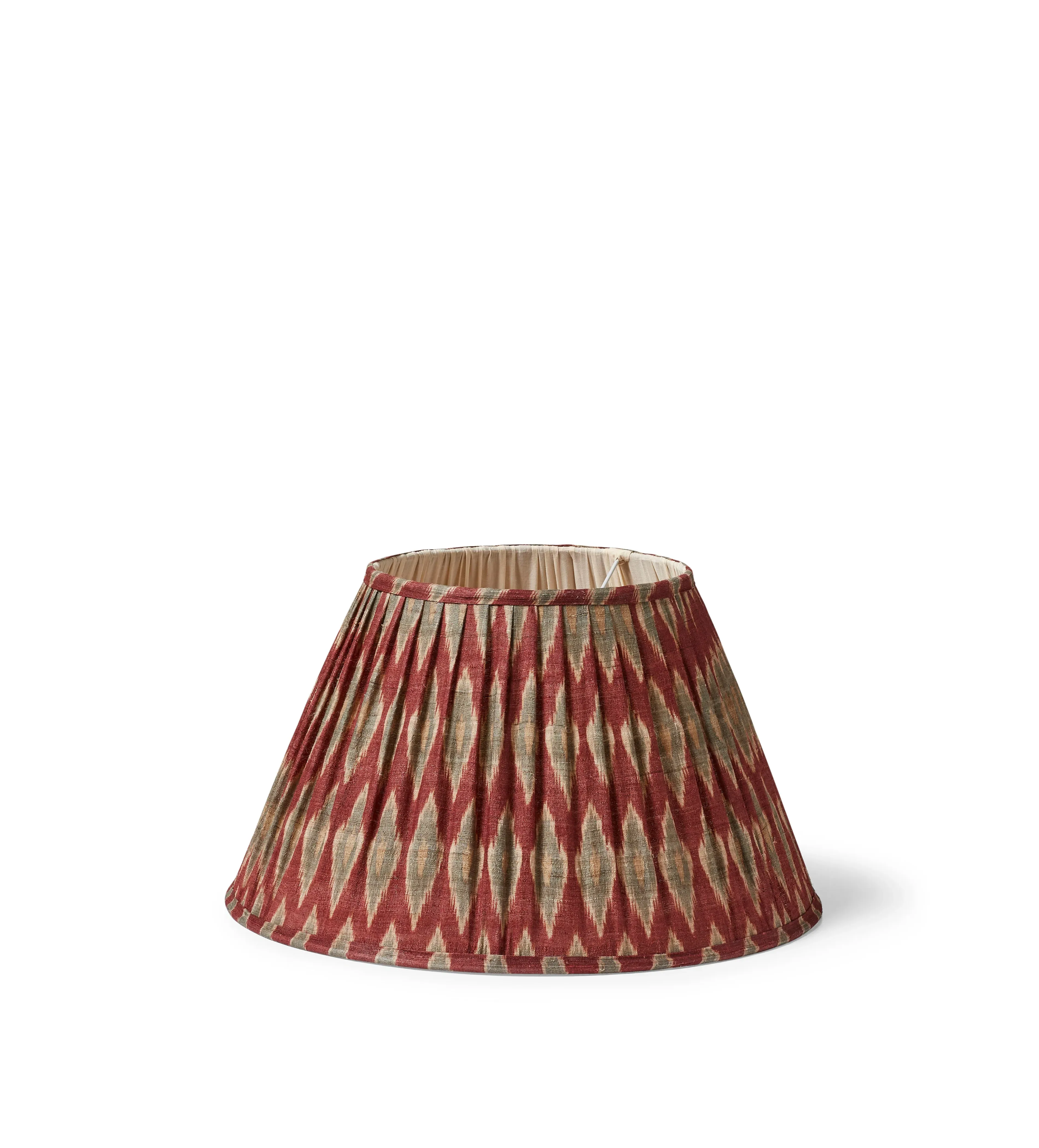 45cm Empire Lampshade - Warm Red, Silk
