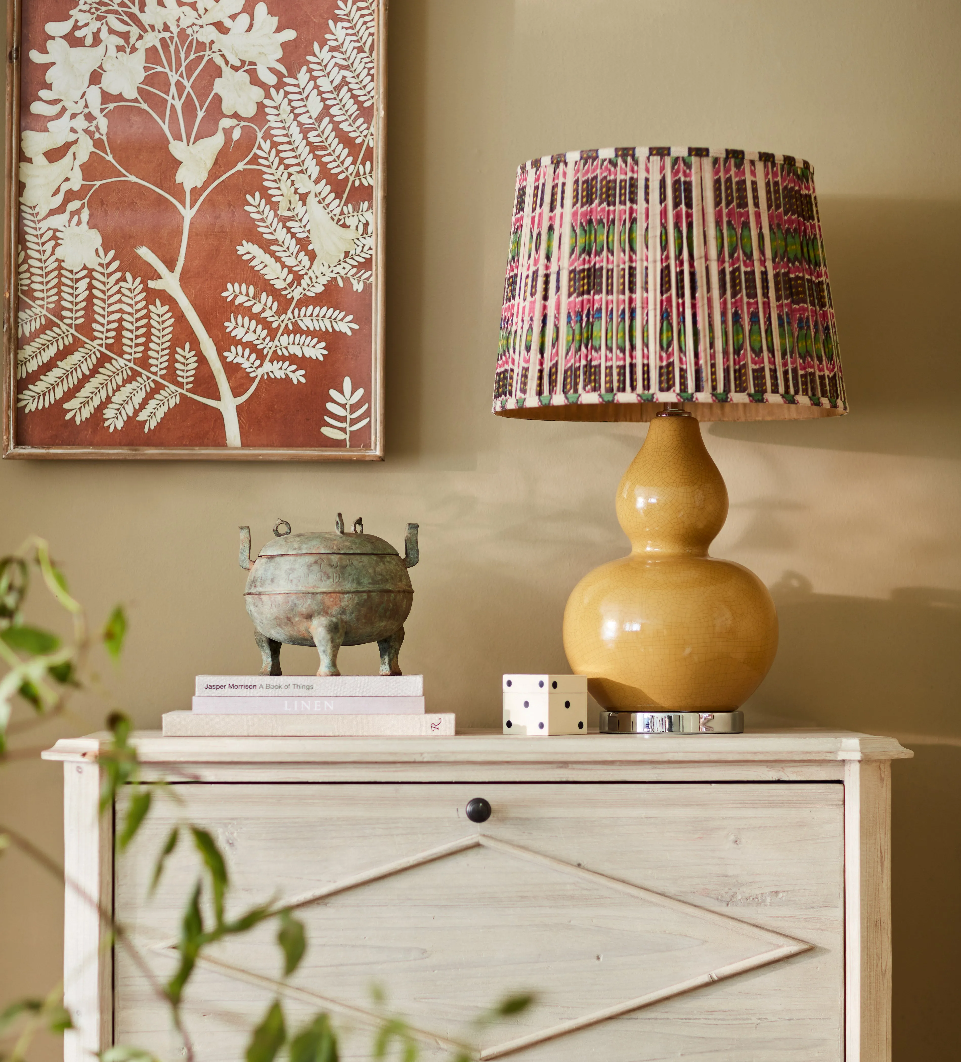 45cm Pleated Lampshade - Multi, Silk