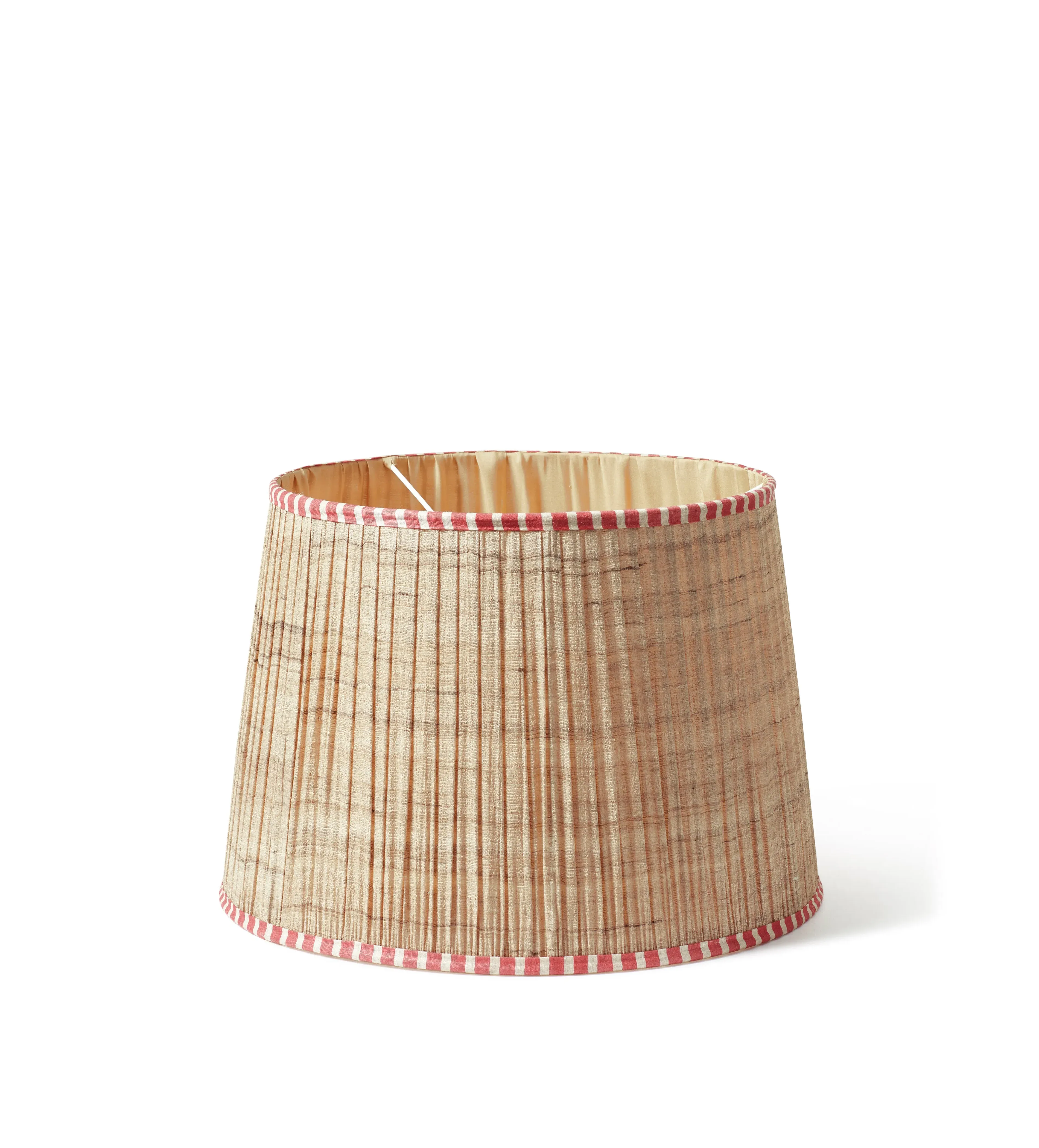 45cm Pleated Lampshade - Natural, Silk