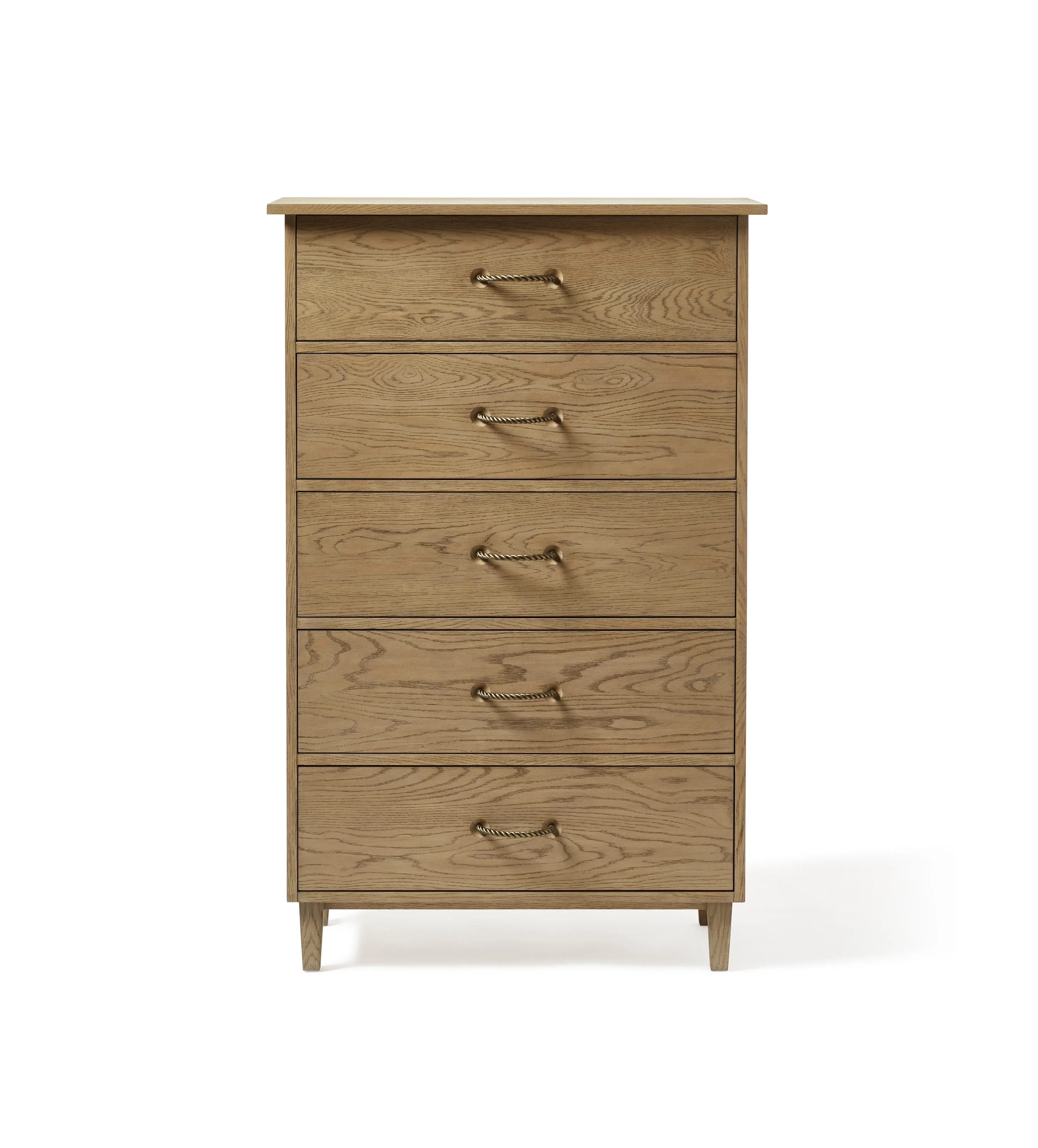 5-Drawer Chest of Drawers - Weathered Oak