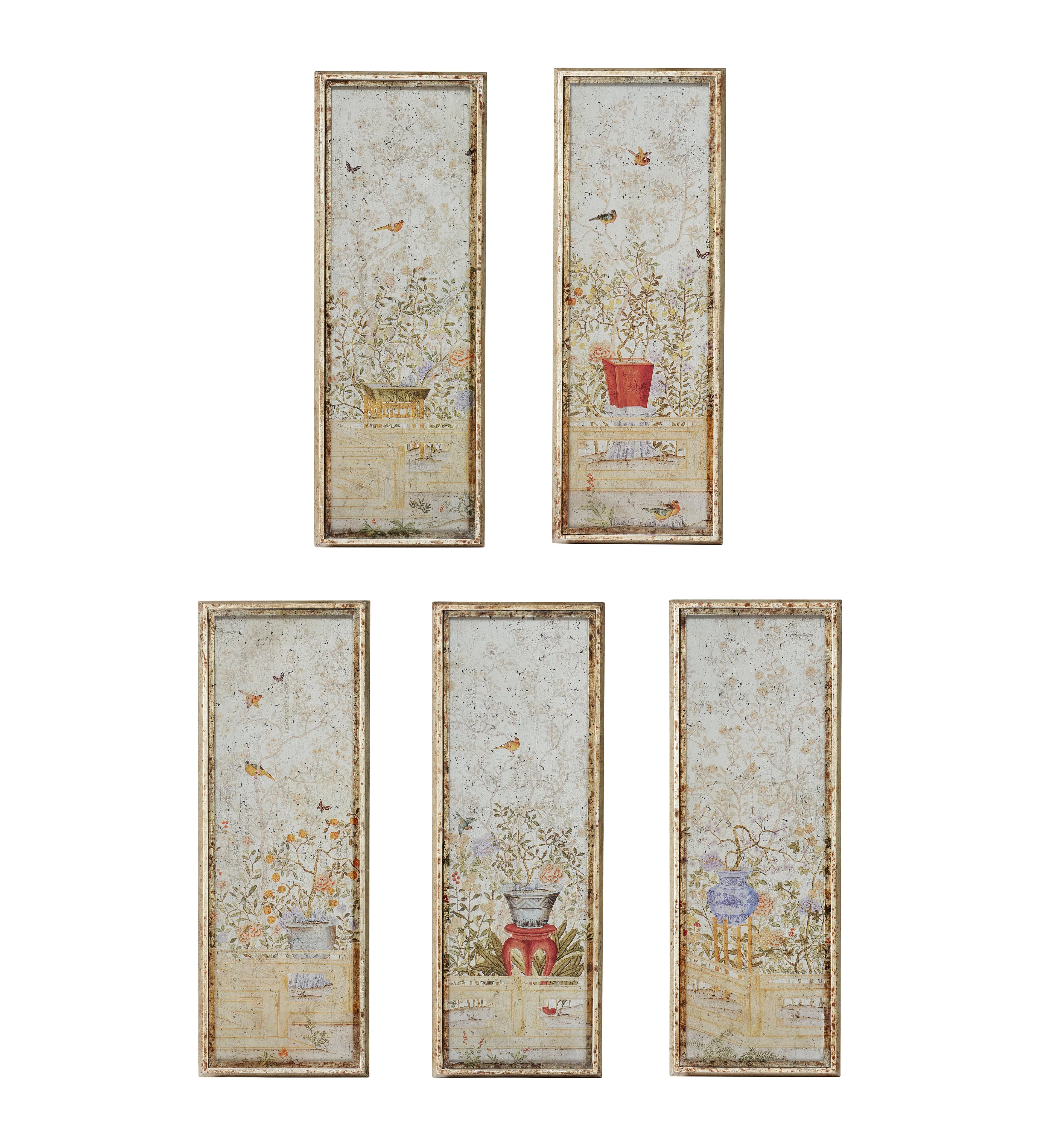 5-Piece Wall Art Panels - Multi, Hand-Painted image