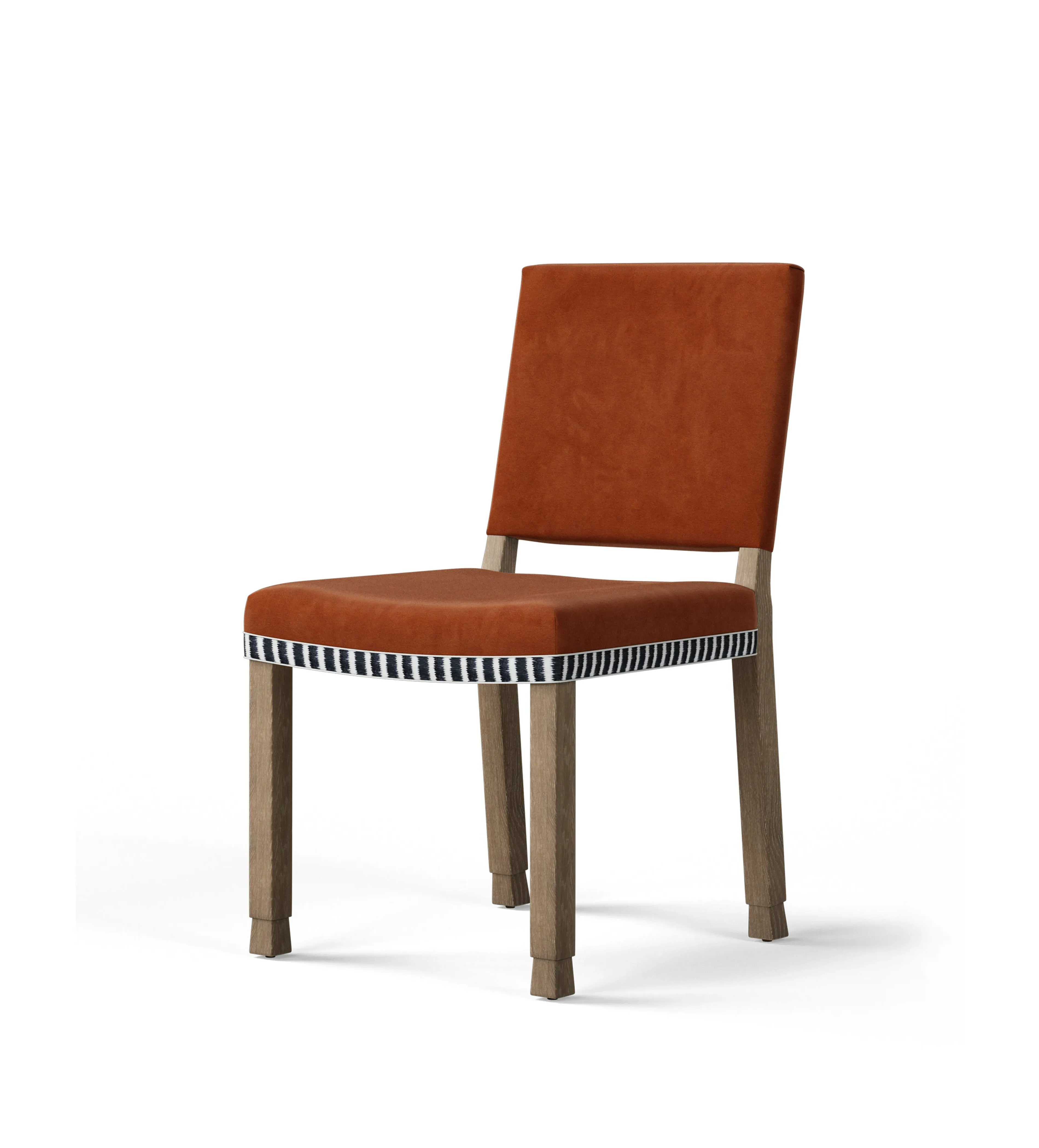 Abbey Dining Chair - Dirty Orange, Velvet image