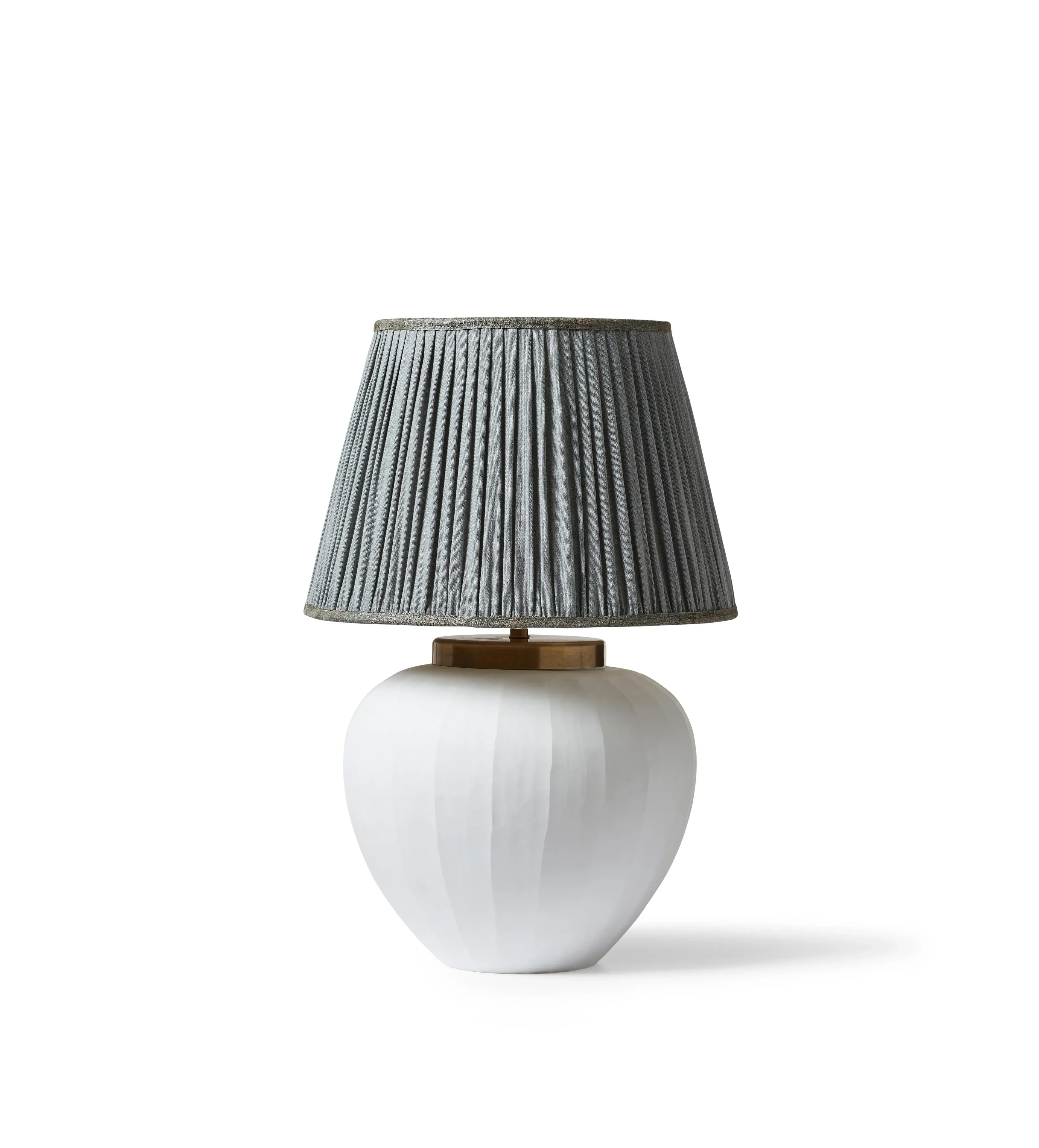 Apple-Shaped Table Lamp Base - White, Glass image