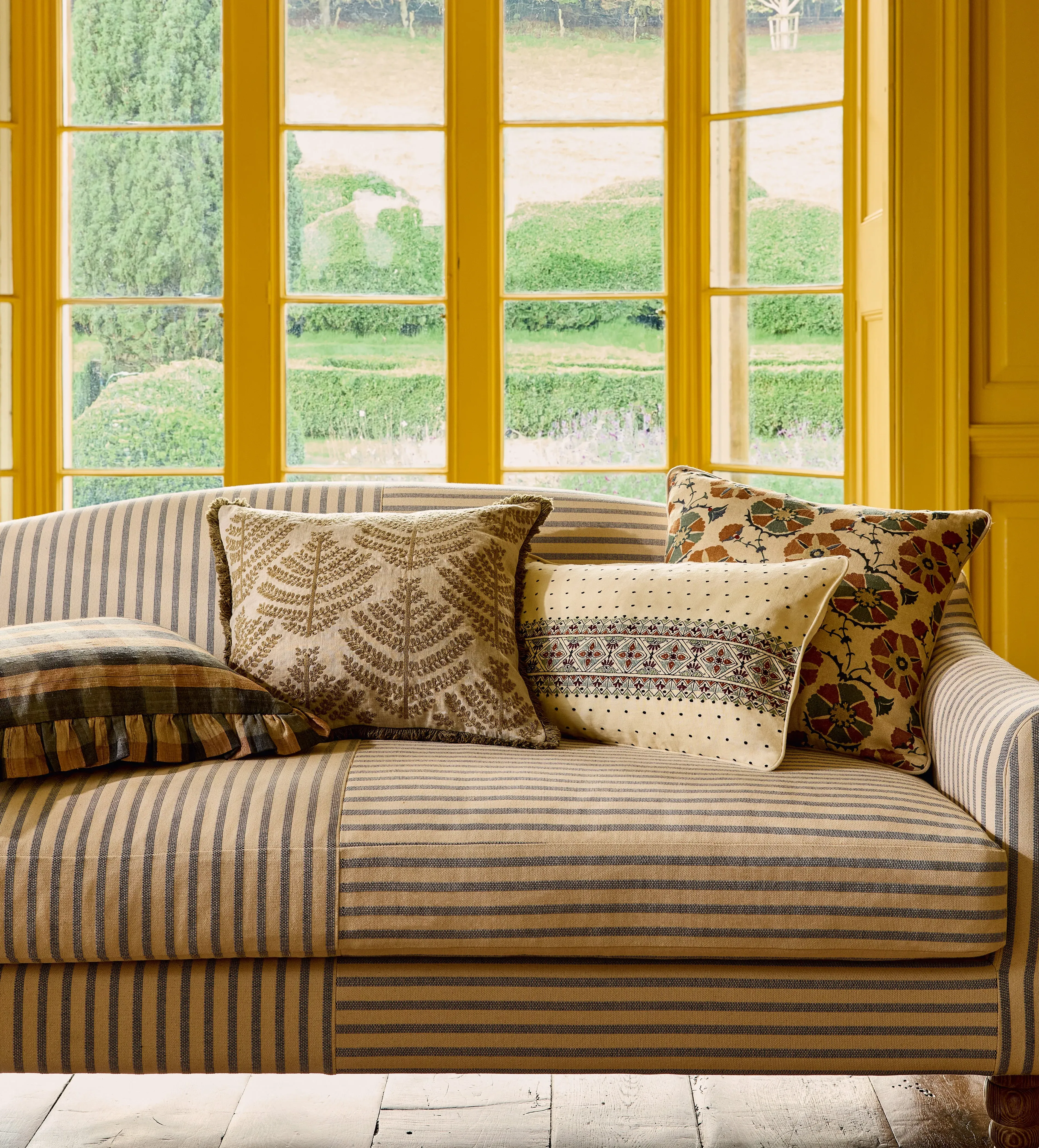 Arber Cushion Cover - Spruce, Linen