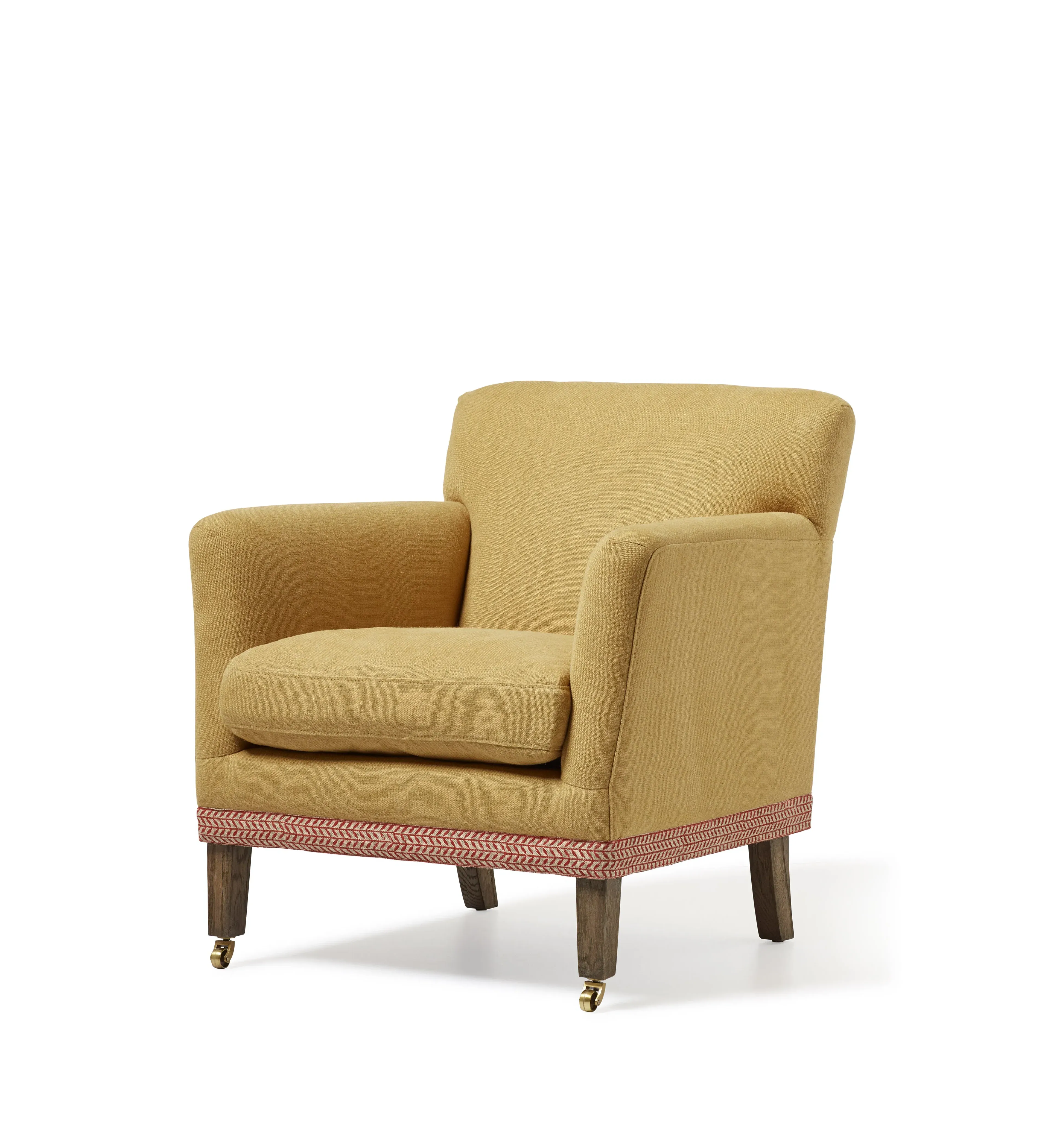 Armchair with Castors - Dijon, Linen image