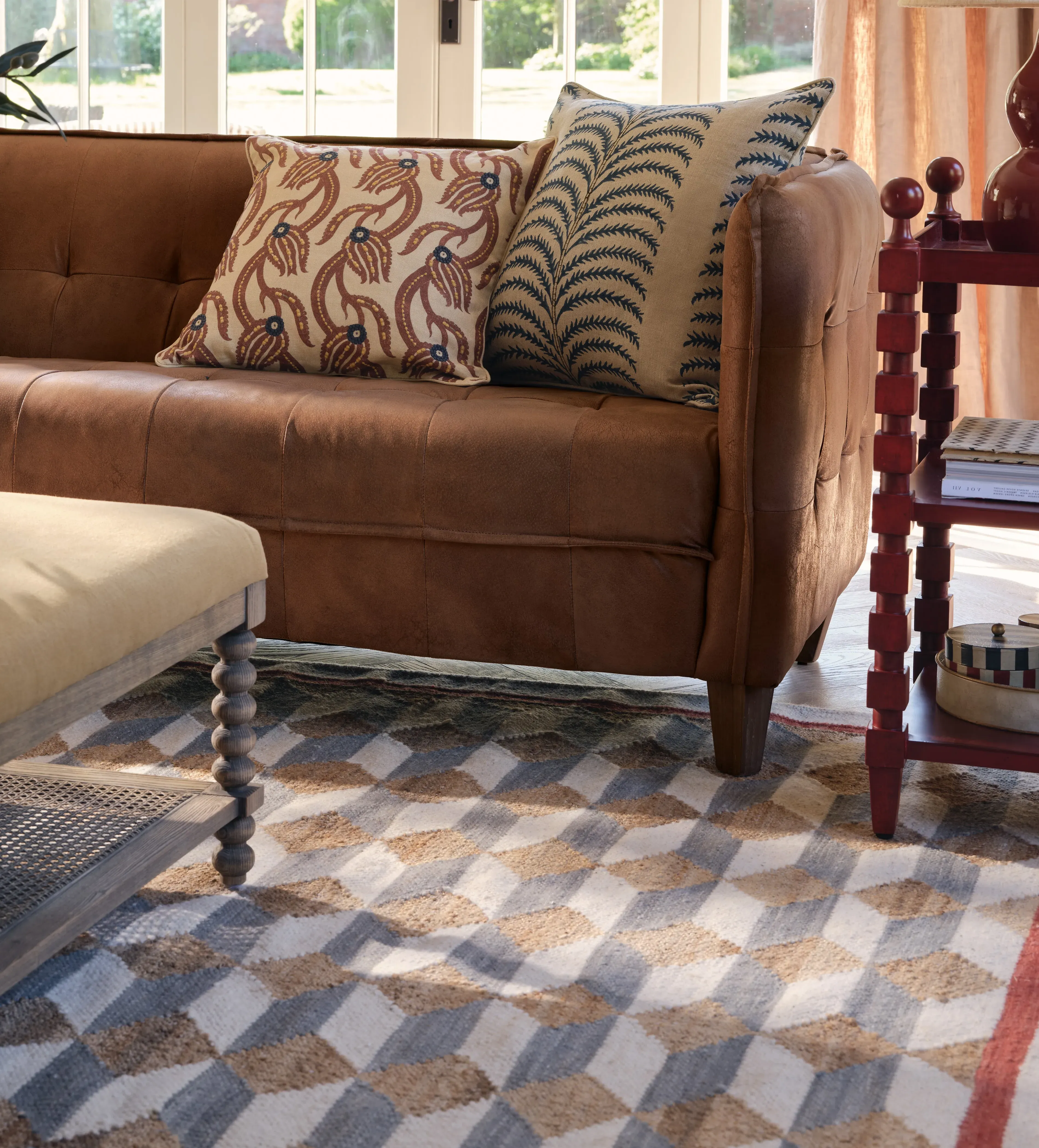 Bagha Kilim Rug - Multi, Jute & Wool