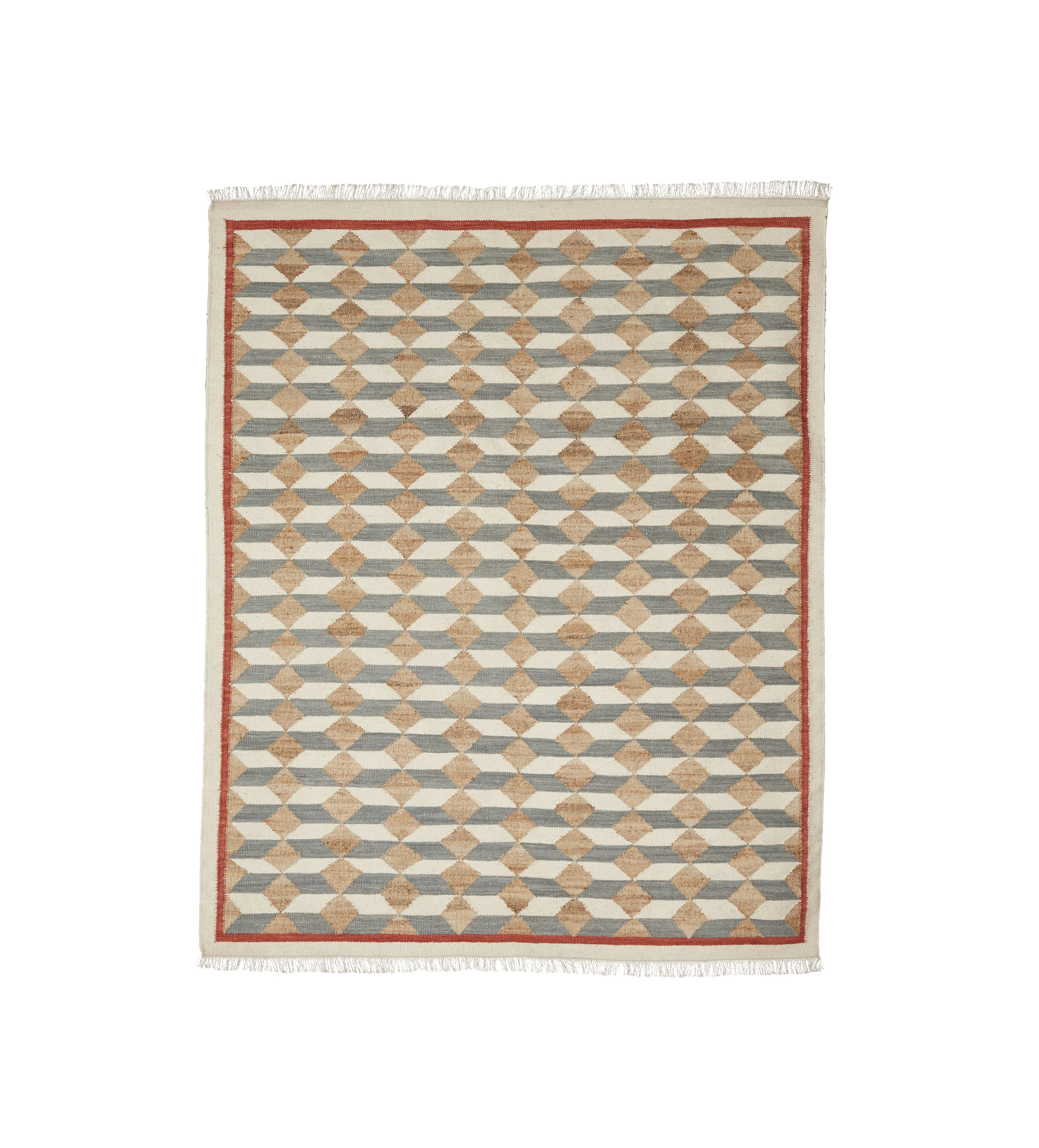 Bagha Kilim Rug - Multi, Jute & Wool image