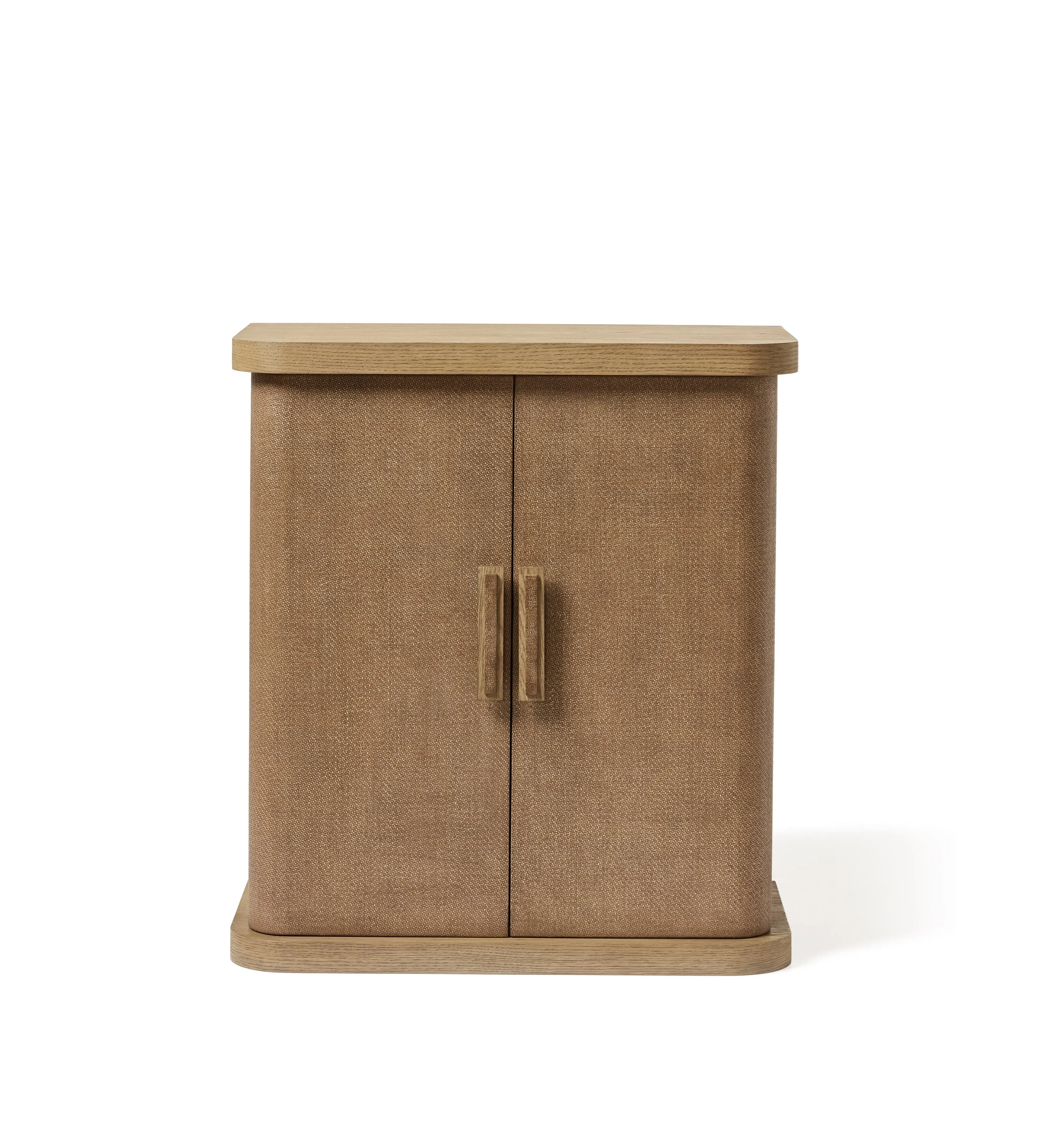 Bar Cabinet with Glass Racks - Weathered Oak