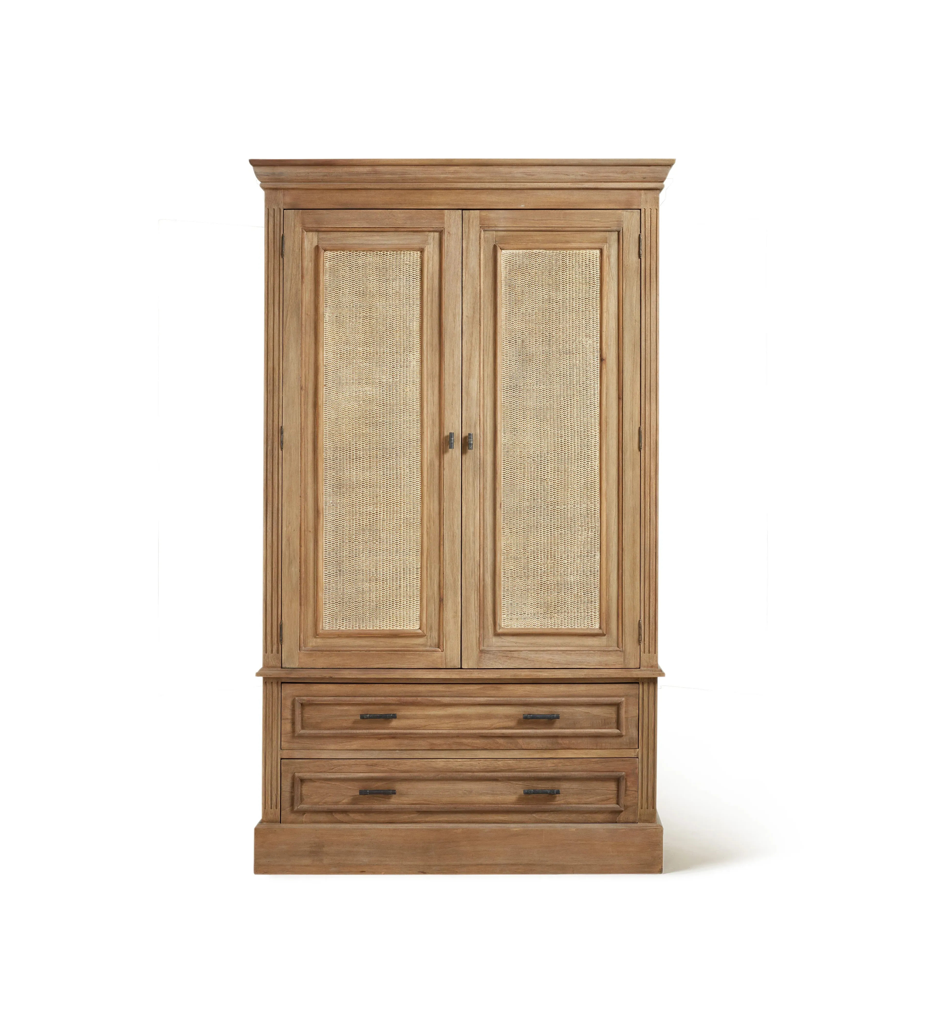 Bayuban Wardrobe with Storage - Natural Wood image