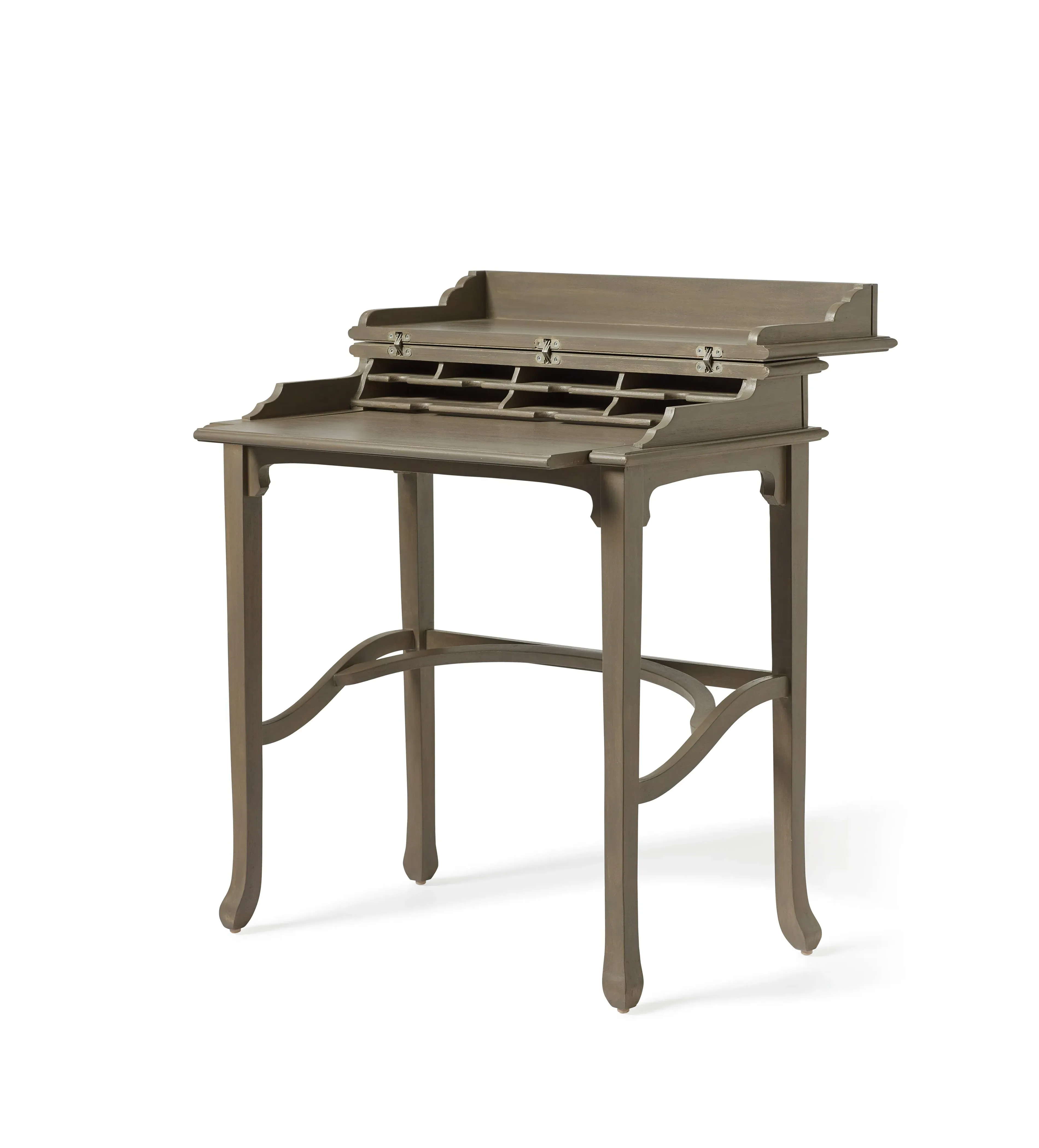 Campaign Desk with Storage - Oyster Grey image
