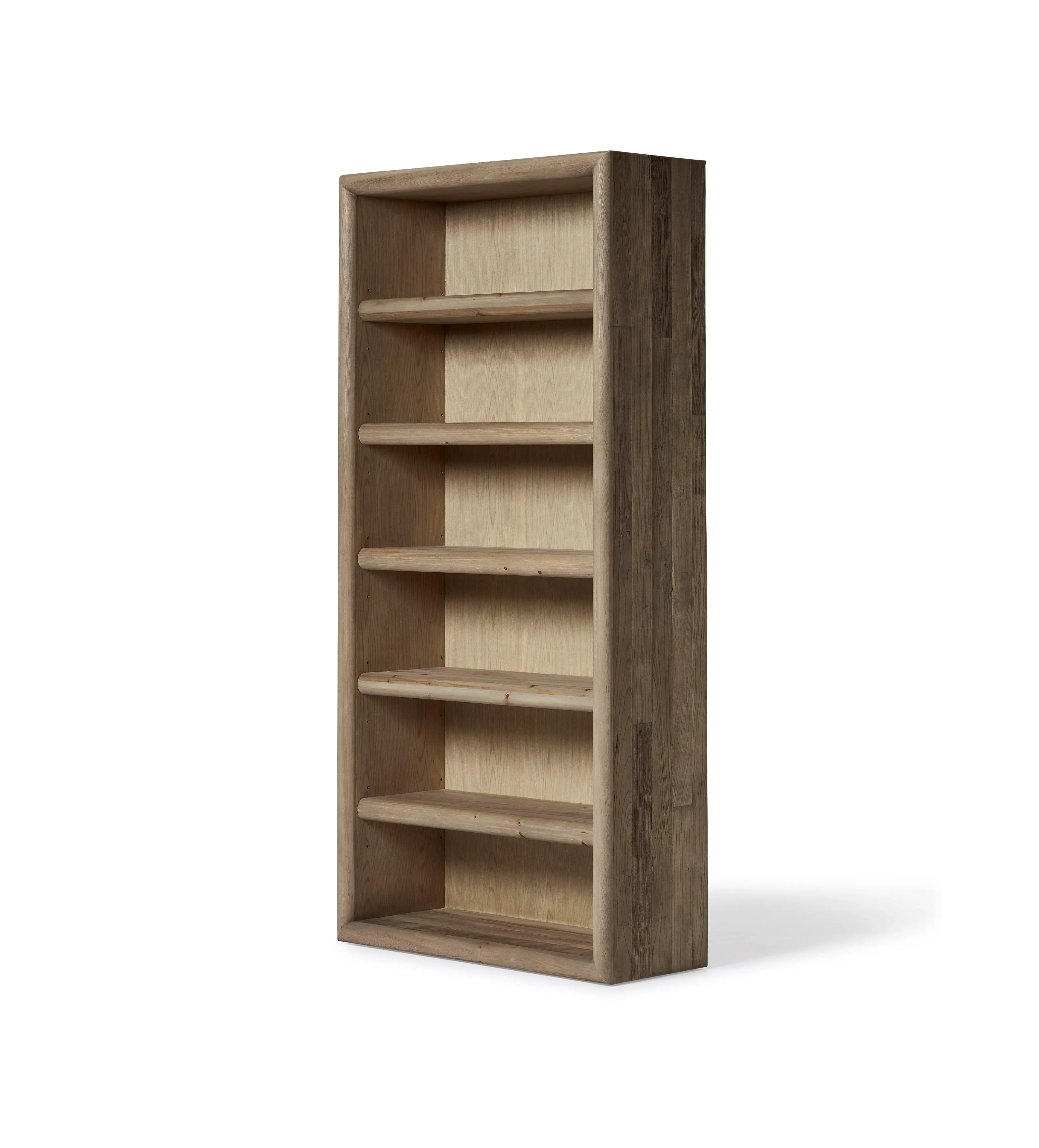 Chunky Bookcase with Bullnose Edge - Recycled Elm image