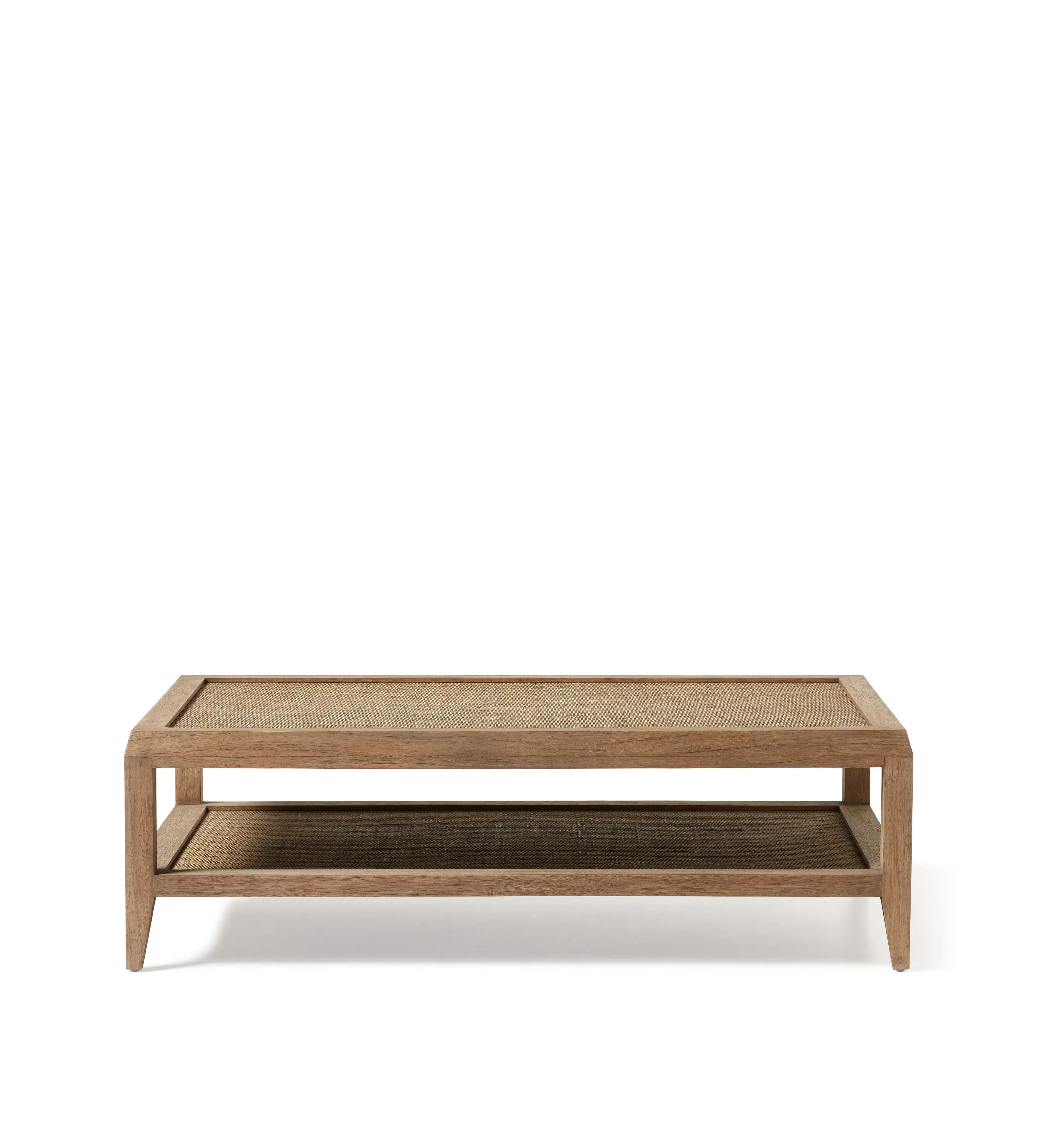 Coffee Table with Shelf - Natural, Bayur Wood