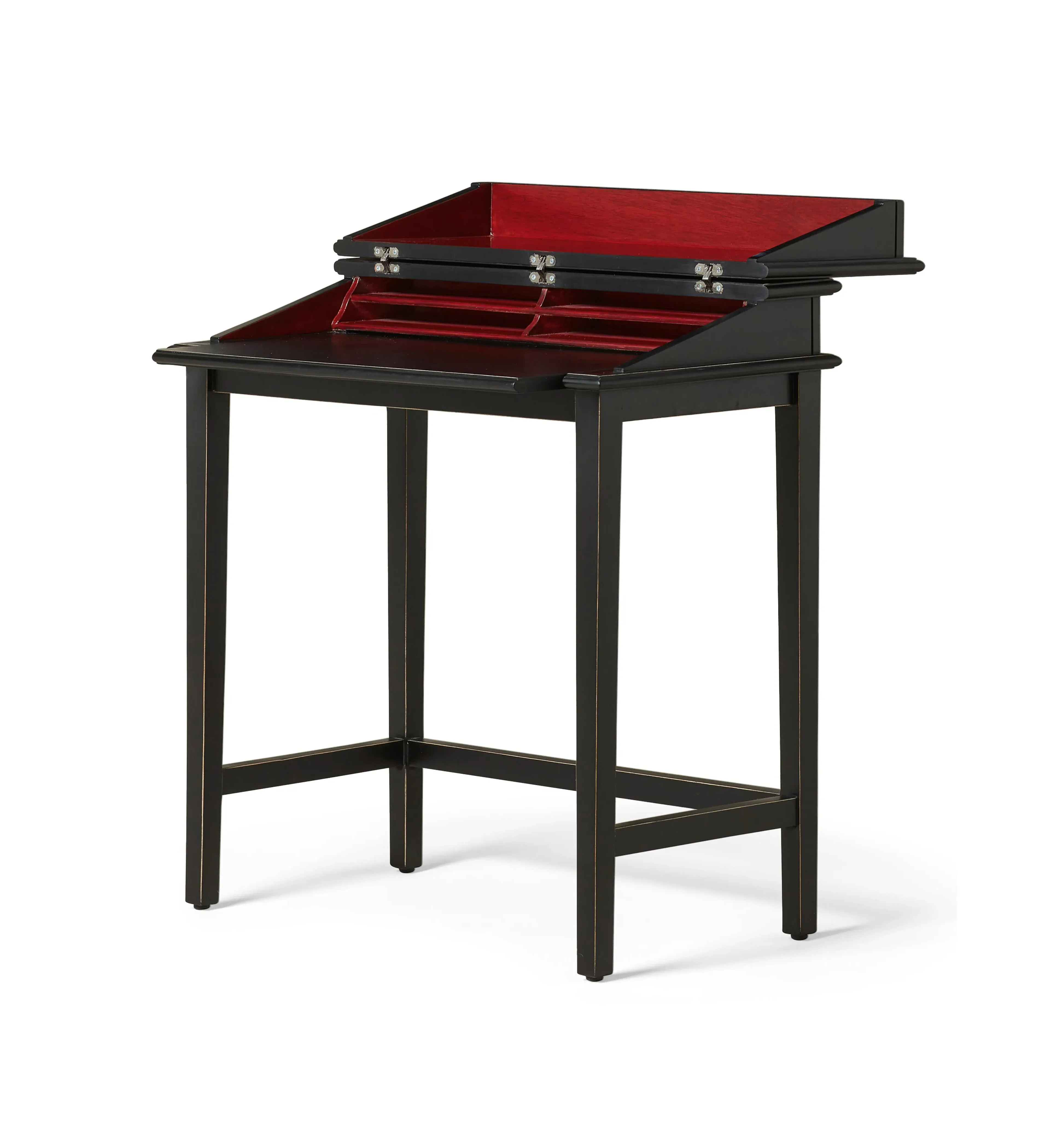 Compact Desk with Storage - Black, Wood image