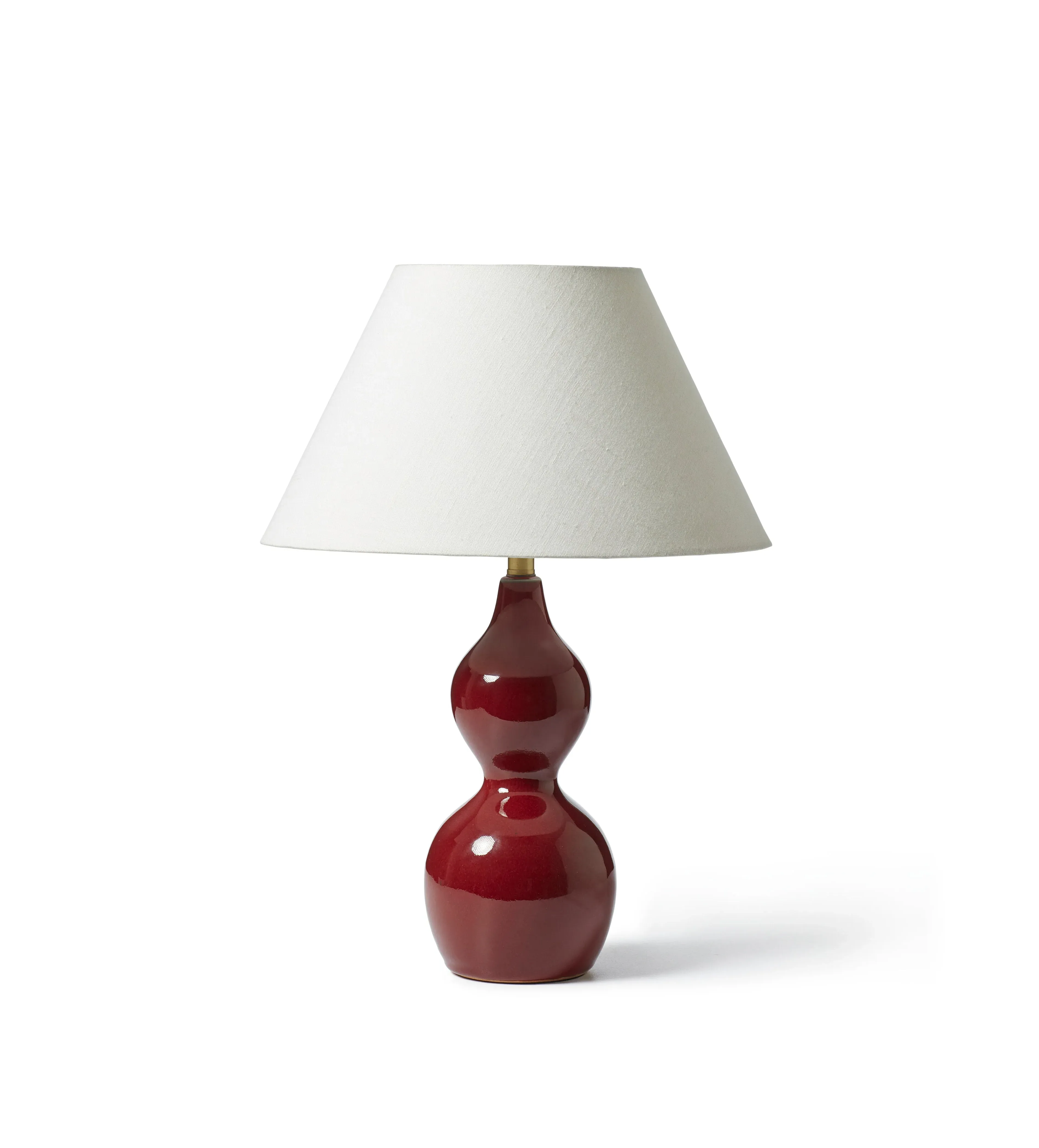 Compact Table Lamp - Red Garnet, Ceramic
