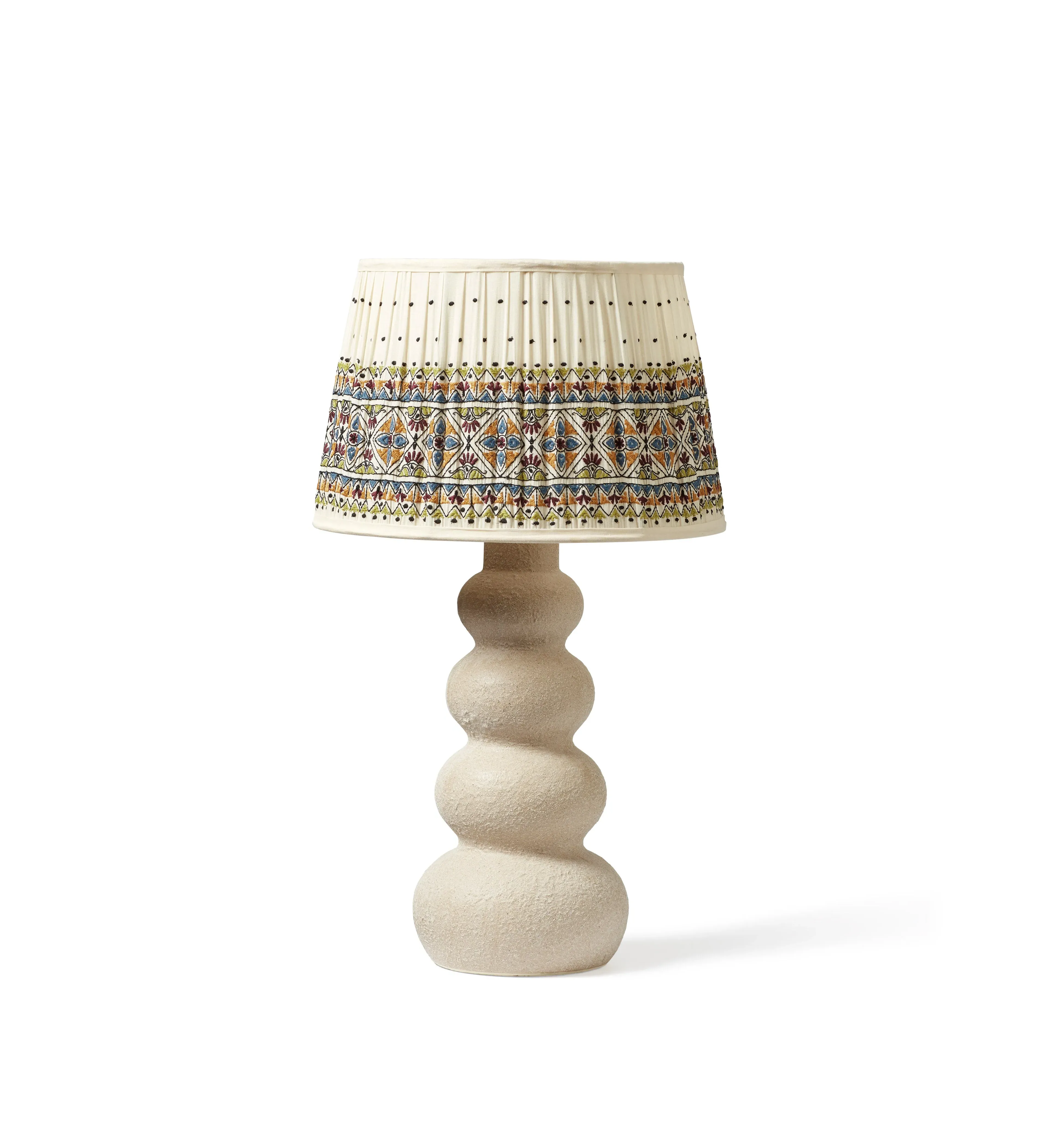 Concentric Table Lamp - Flax, Ceramic image