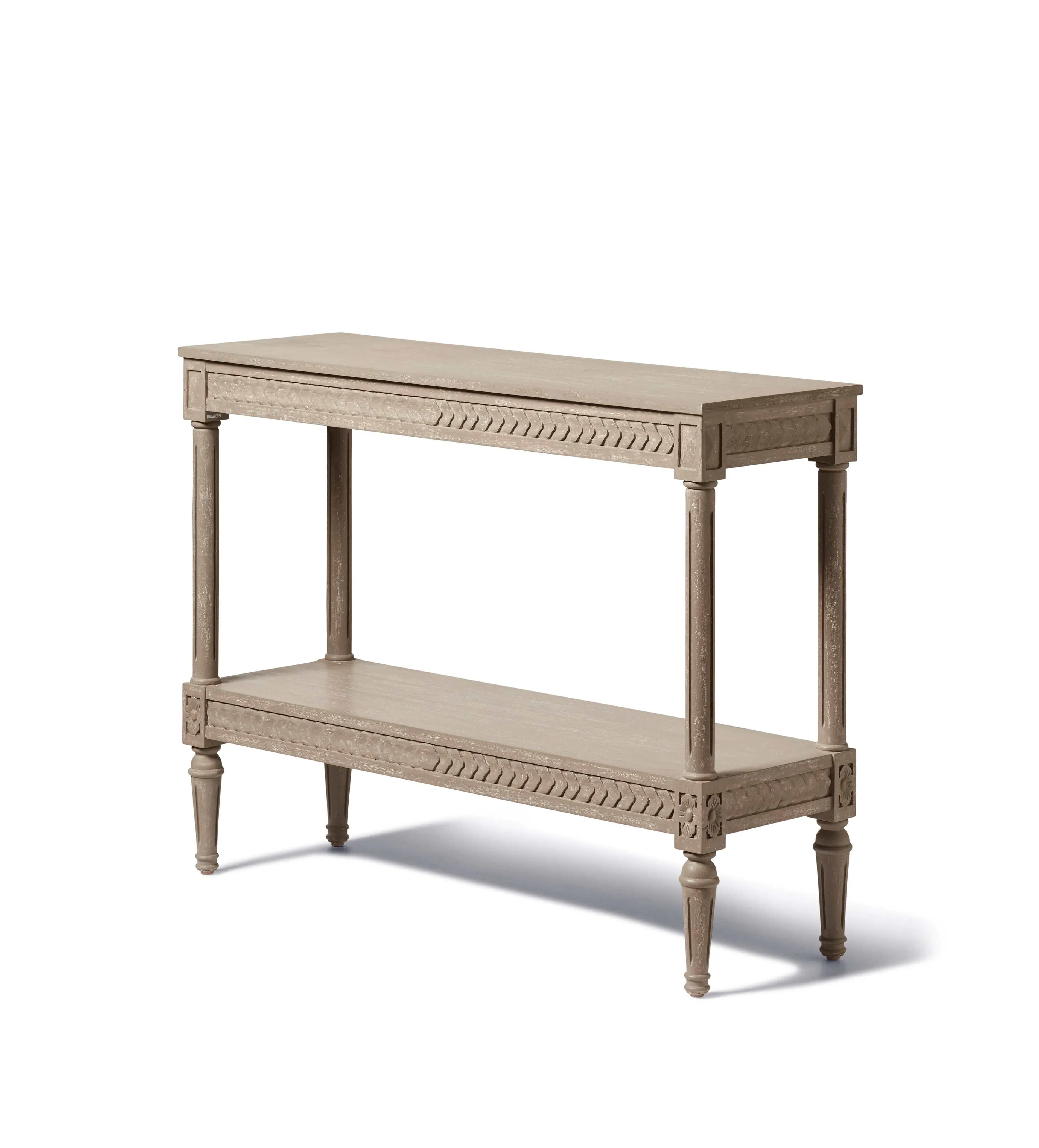 Console Table with Carved Frieze - Natural image