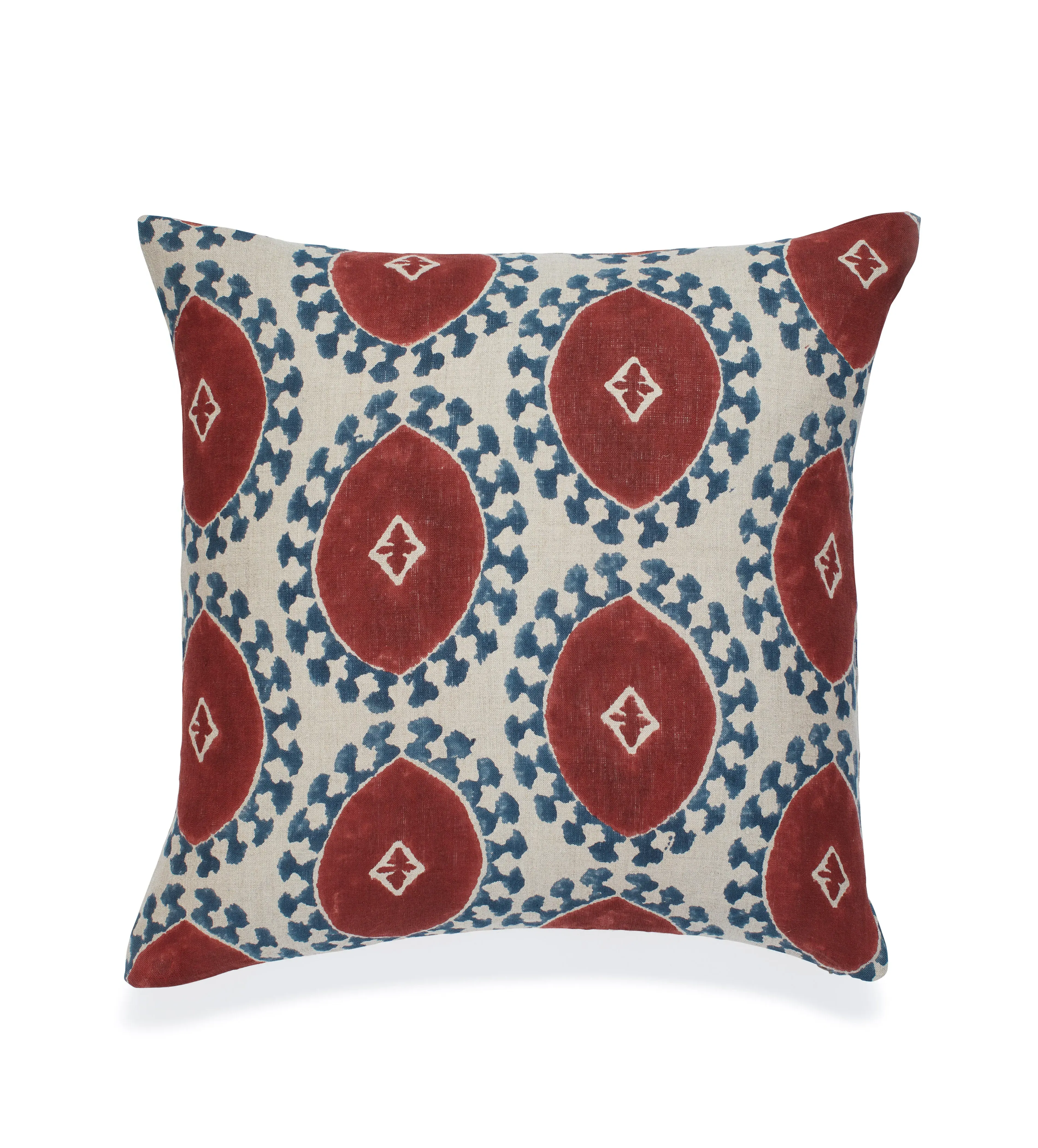 Contorno Cushion Cover - Blood Orange, Linen image