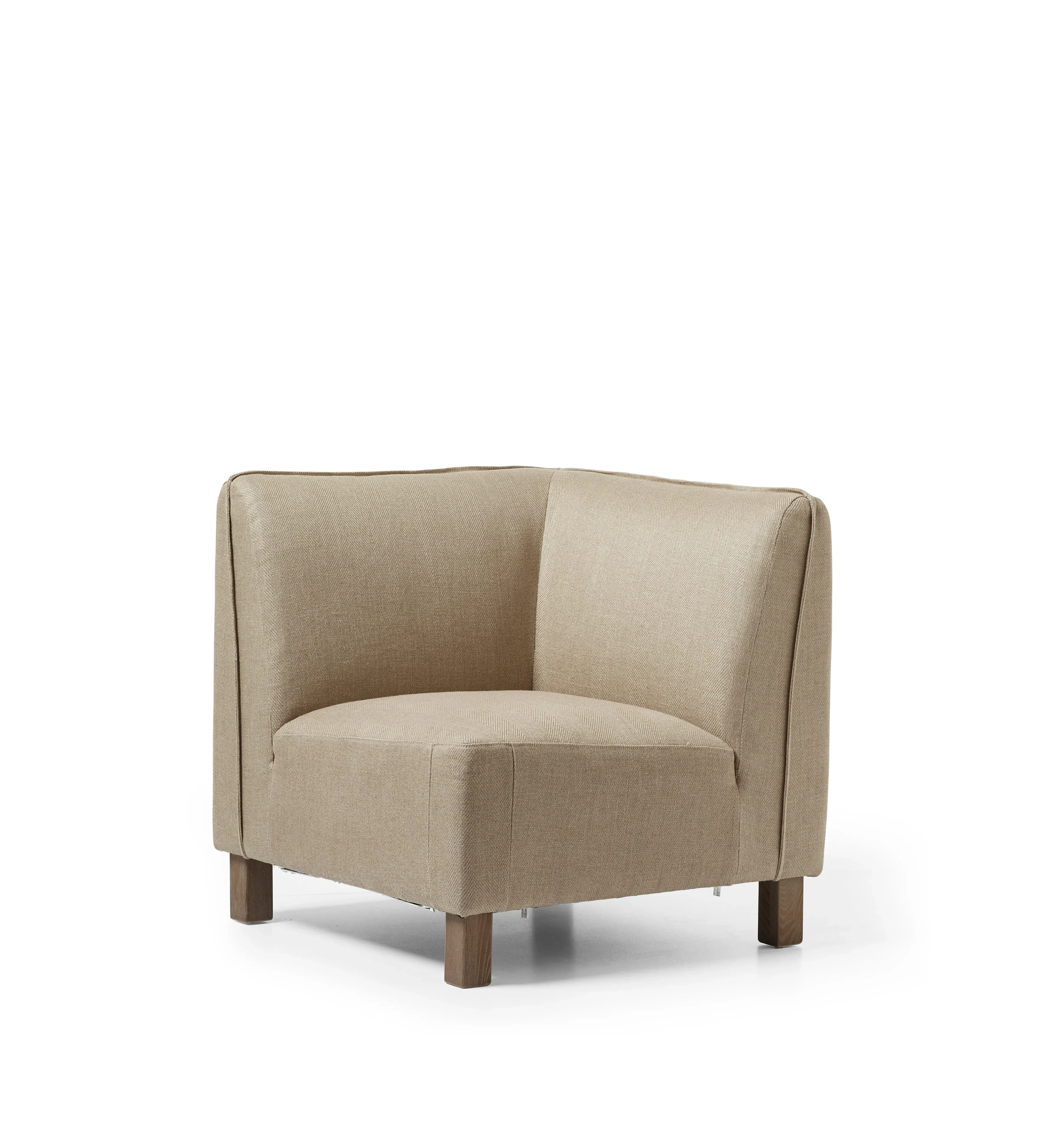 Corner Modular Sofa Unit - Herringbone Fabric