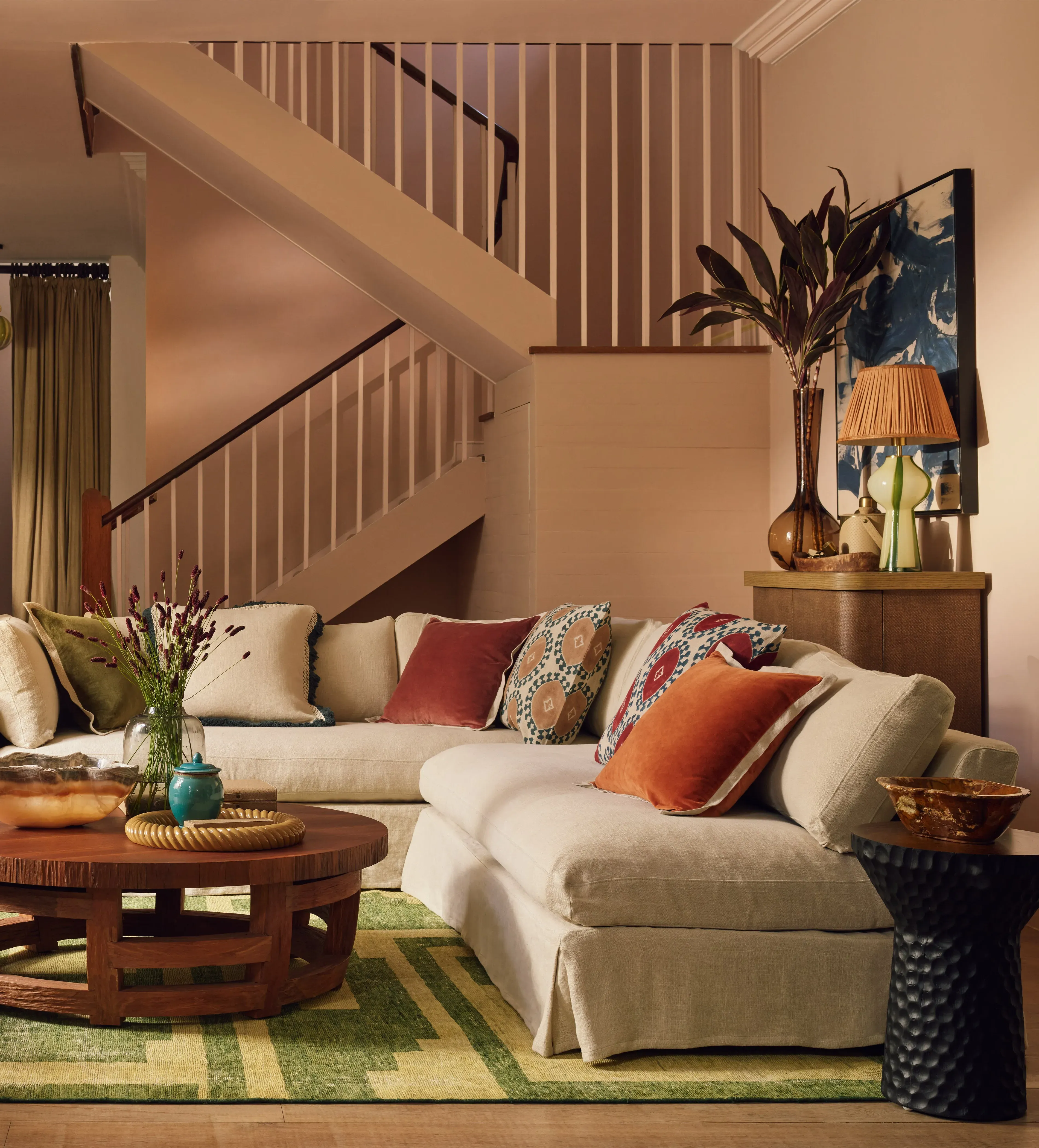 Corner Sofa with Chaise Longue - Flax
