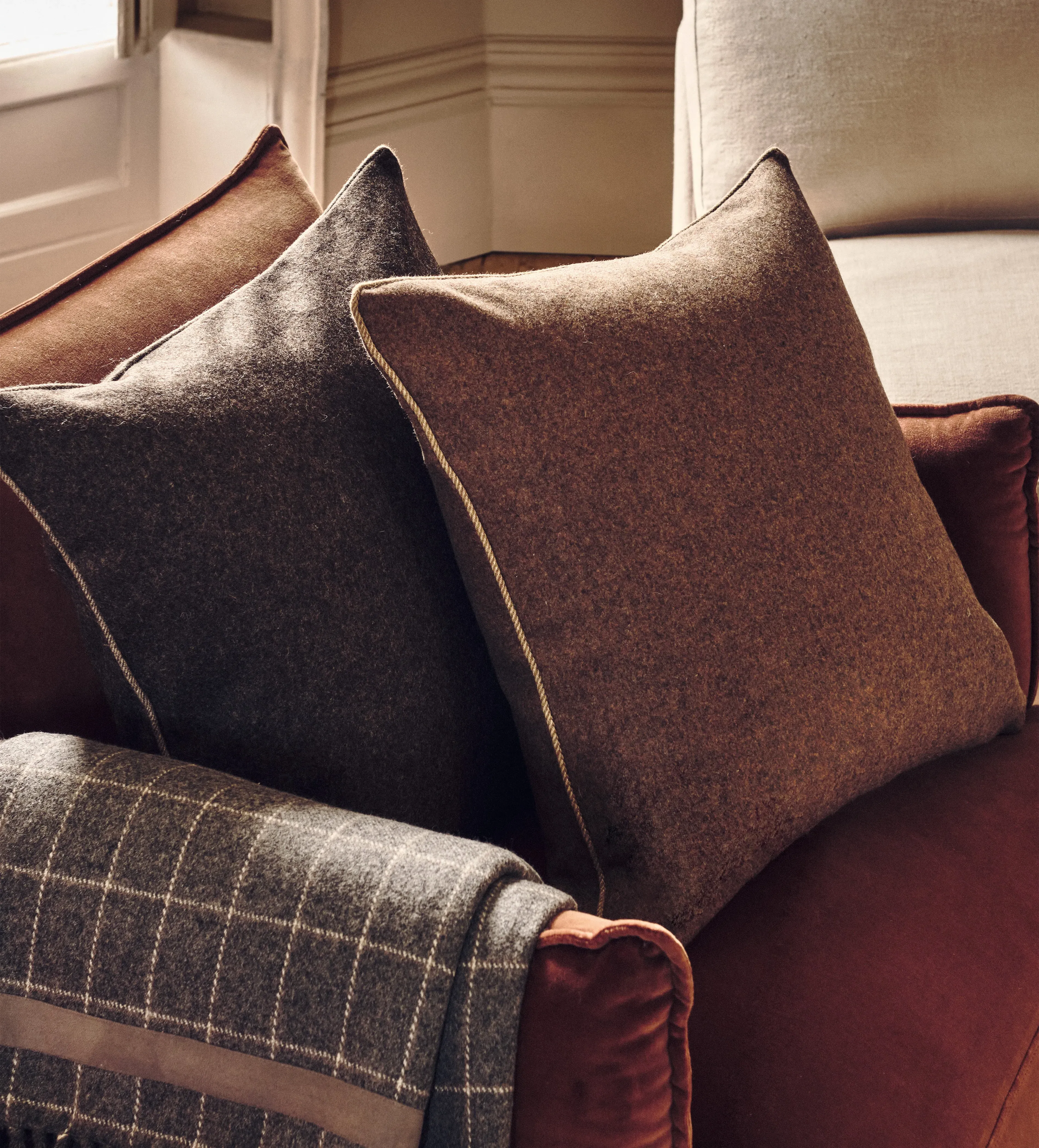 Cushion Cover - Birch, Merino Wool