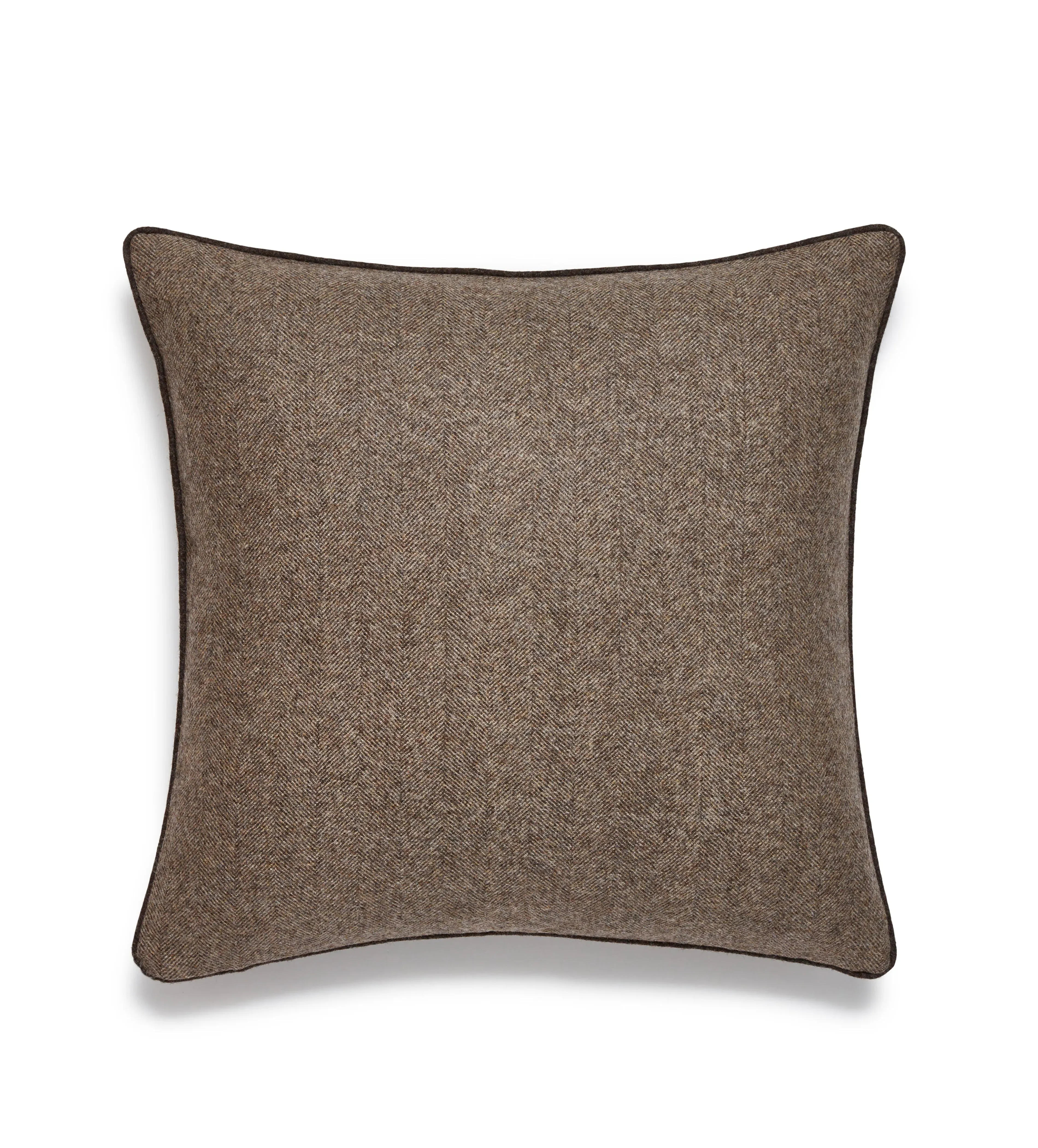 Cushion Cover with Herringbone - Natural, Wool