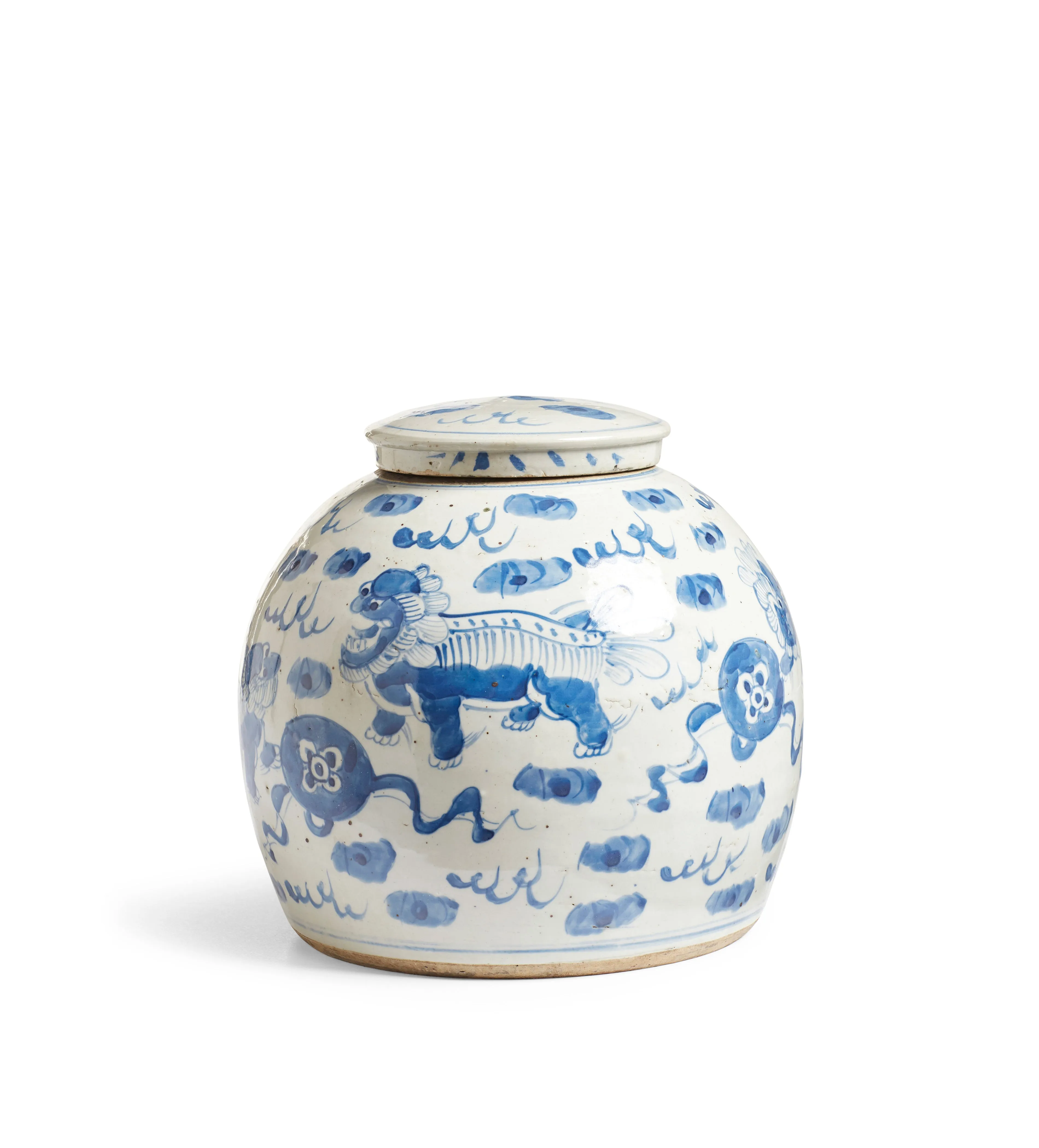 Decorative Jar with Dragon Design - Ceramic