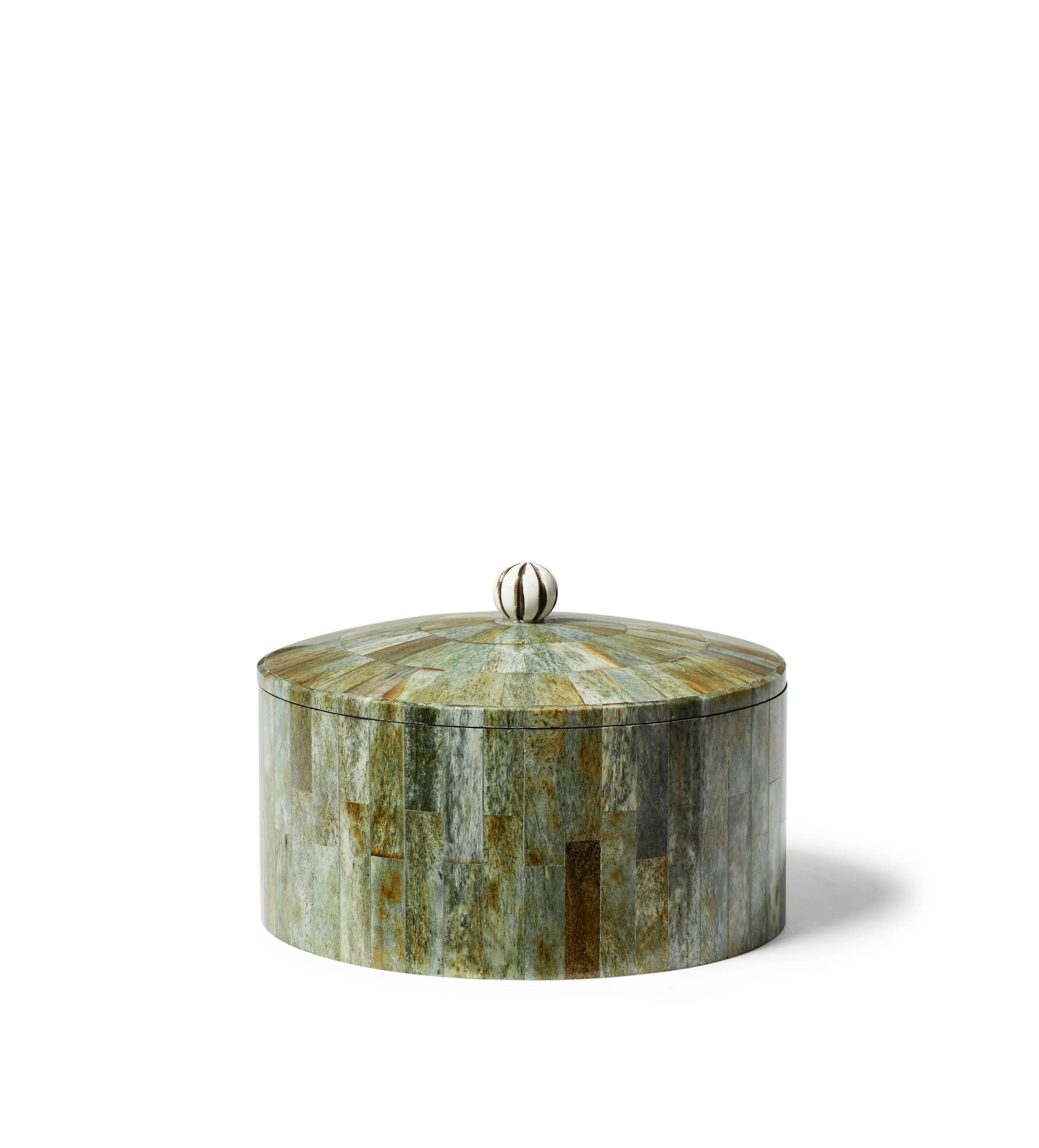 Decorative Storage Container - Green, Bone image