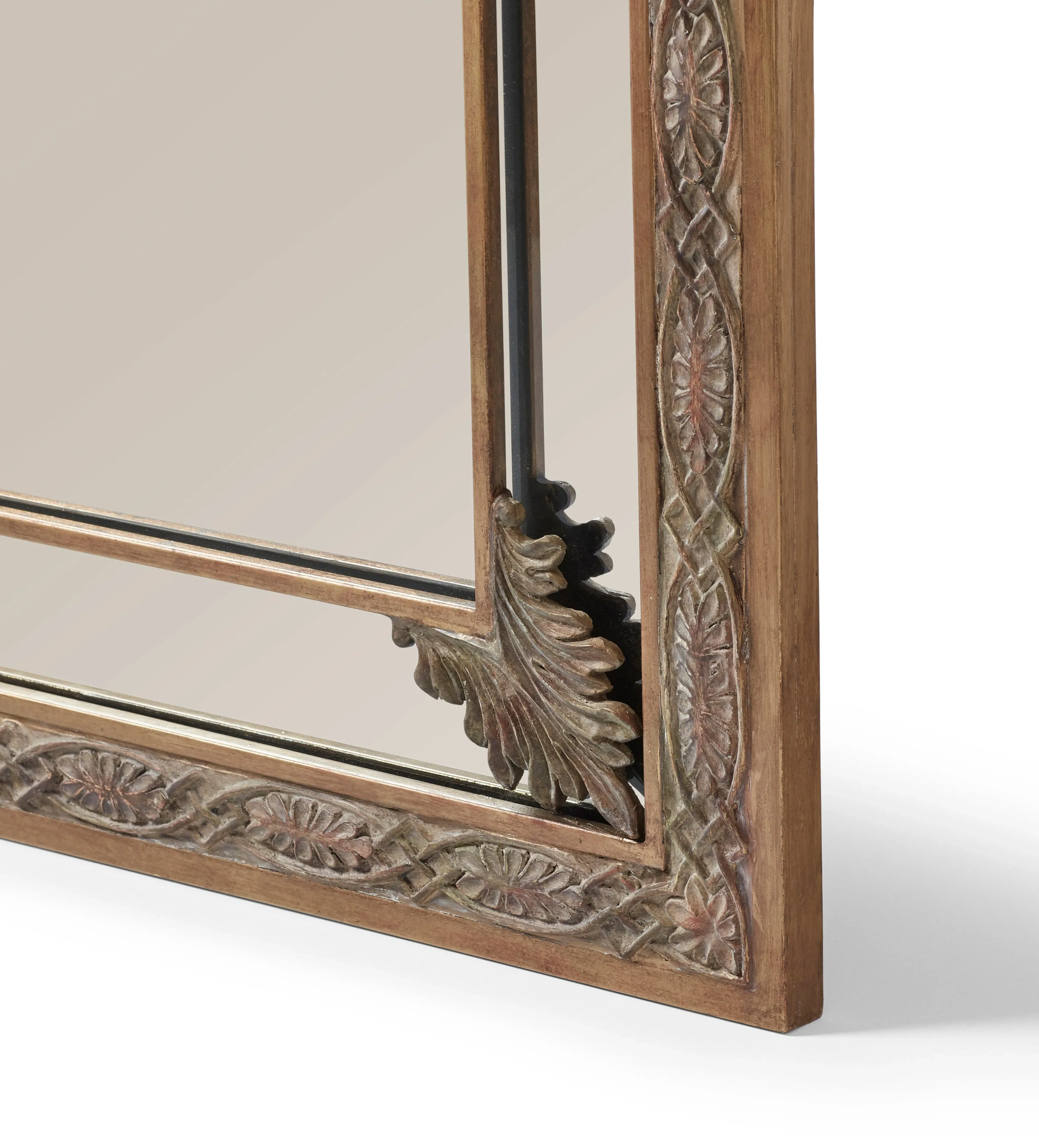 Decorative Wall Mirror - Antique Brass