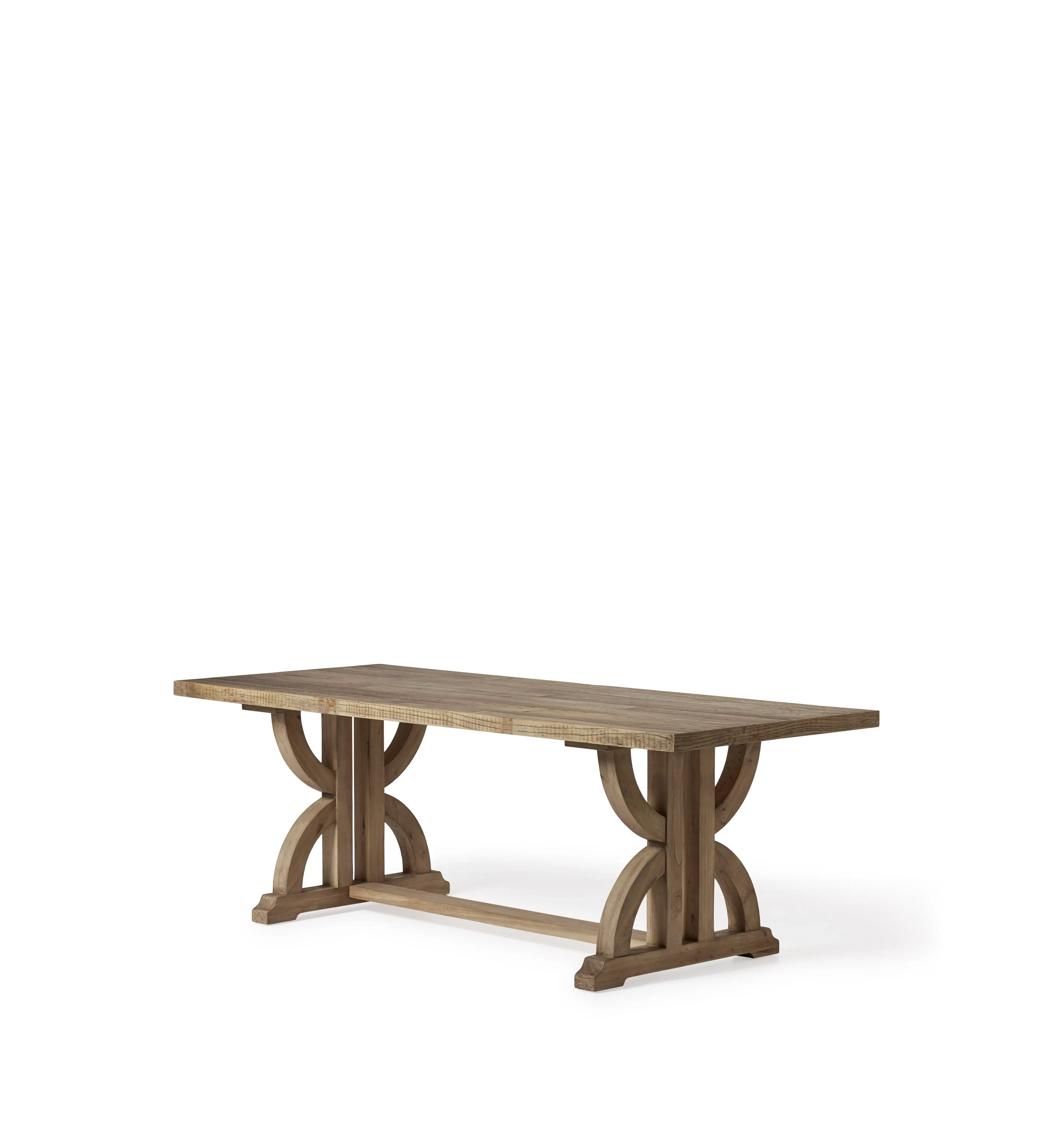 Dining Table with Hourglass Legs - Natural, Elm image