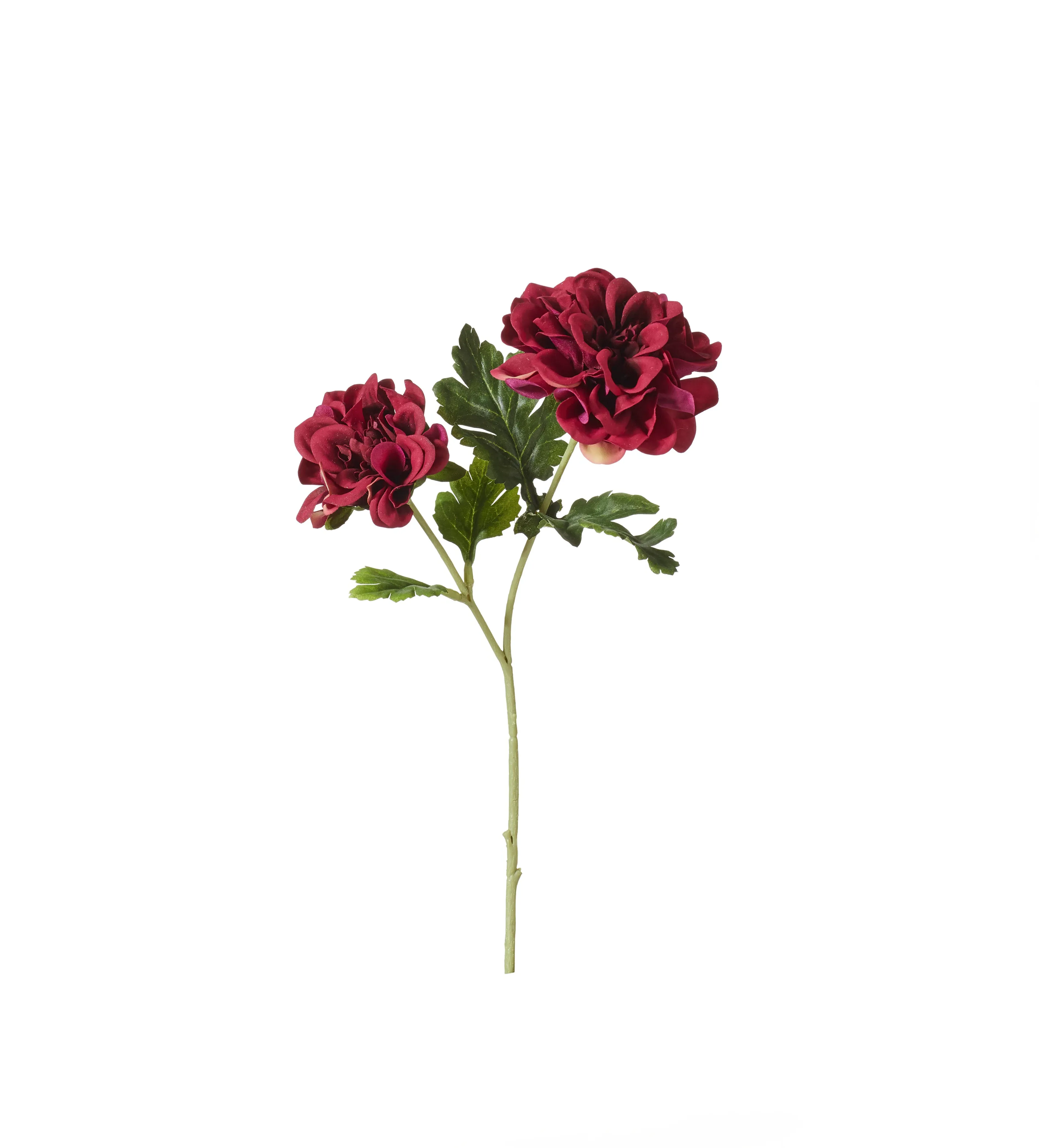 Double Dahlia Stem - Purple, Faux Flower