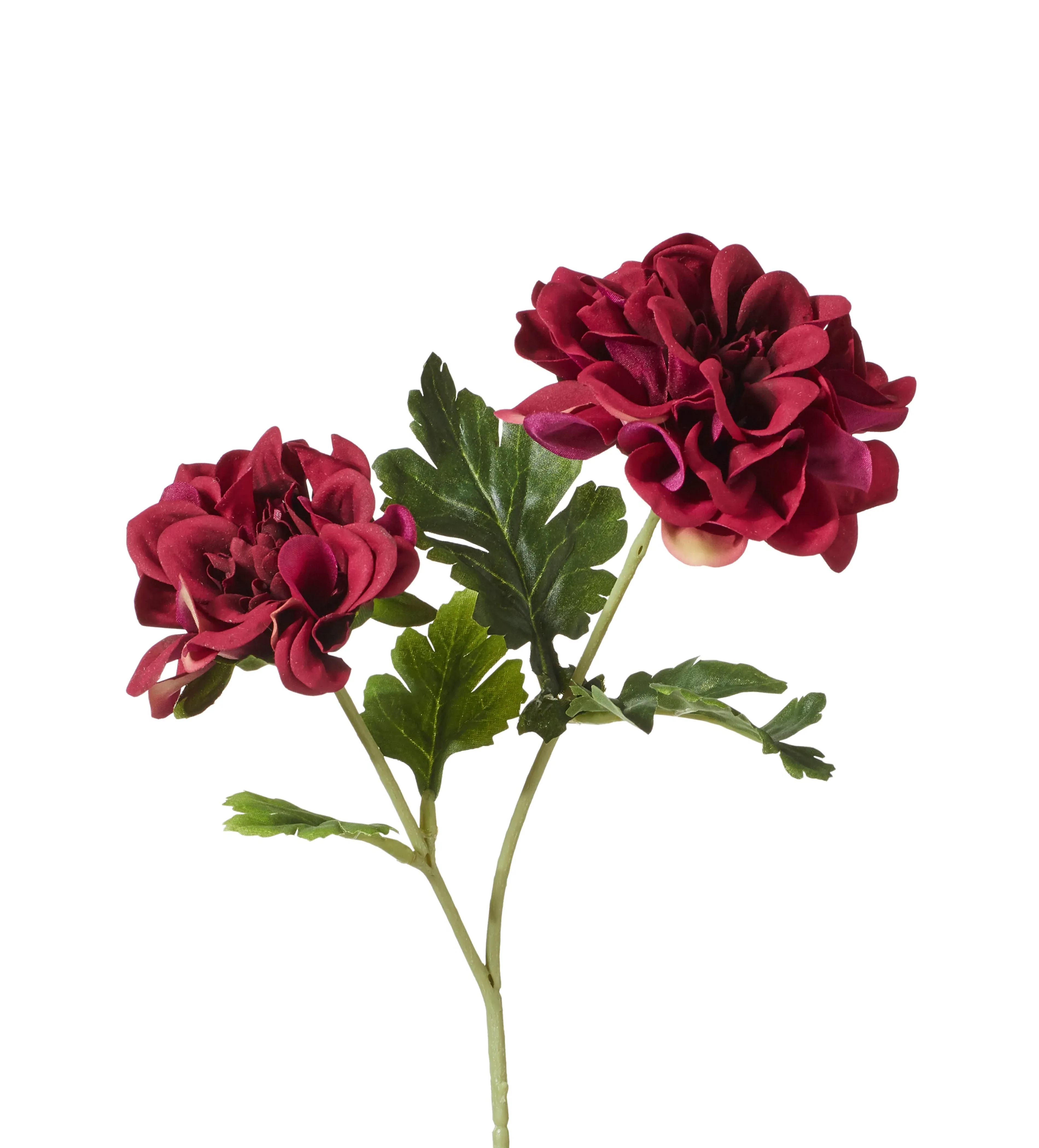 Double Dahlia Stem - Purple, Faux Flower image