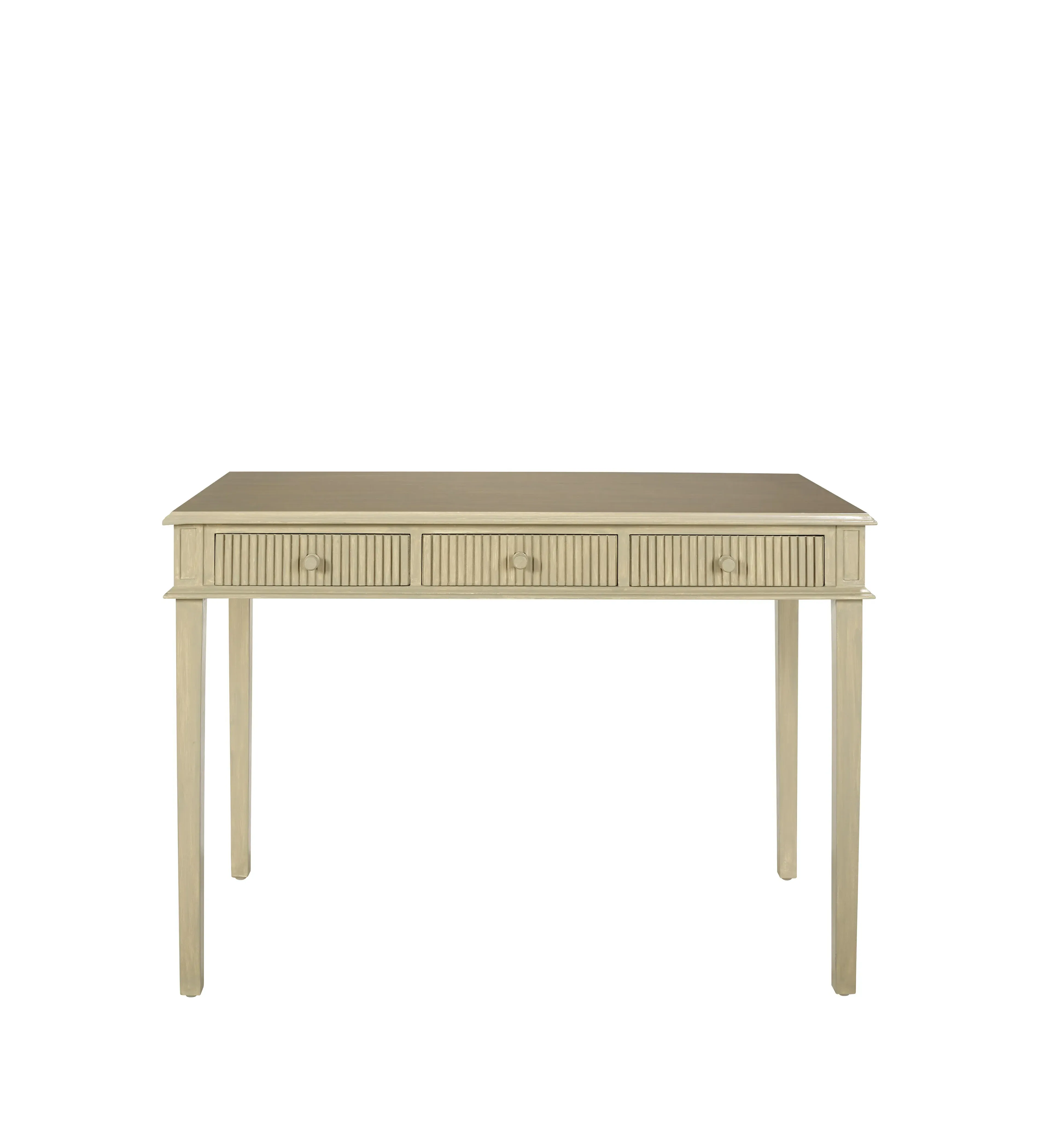 Dressing Table with 3 Drawers - Flax, Solid Wood image