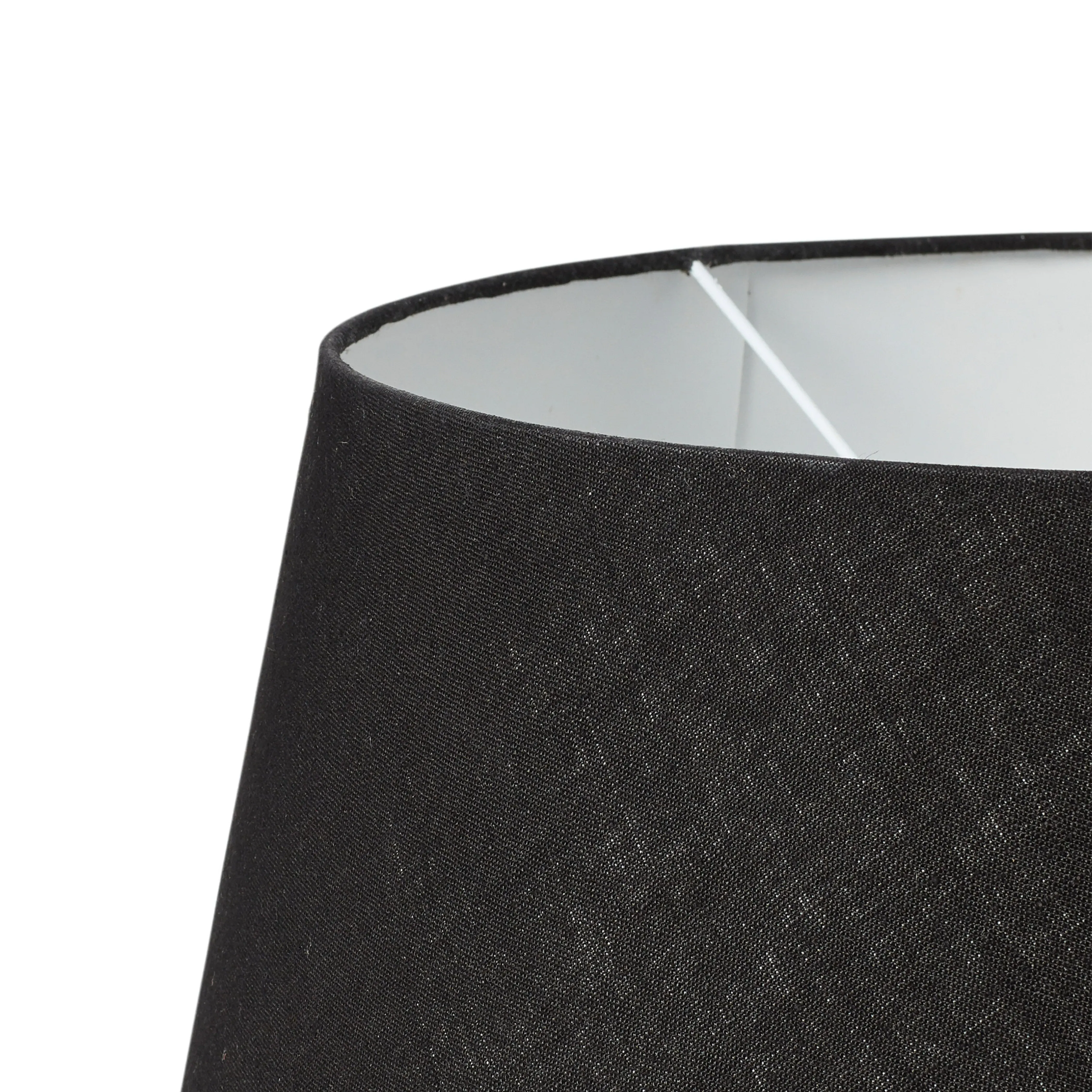 Drum Lampshade - Black, Linen