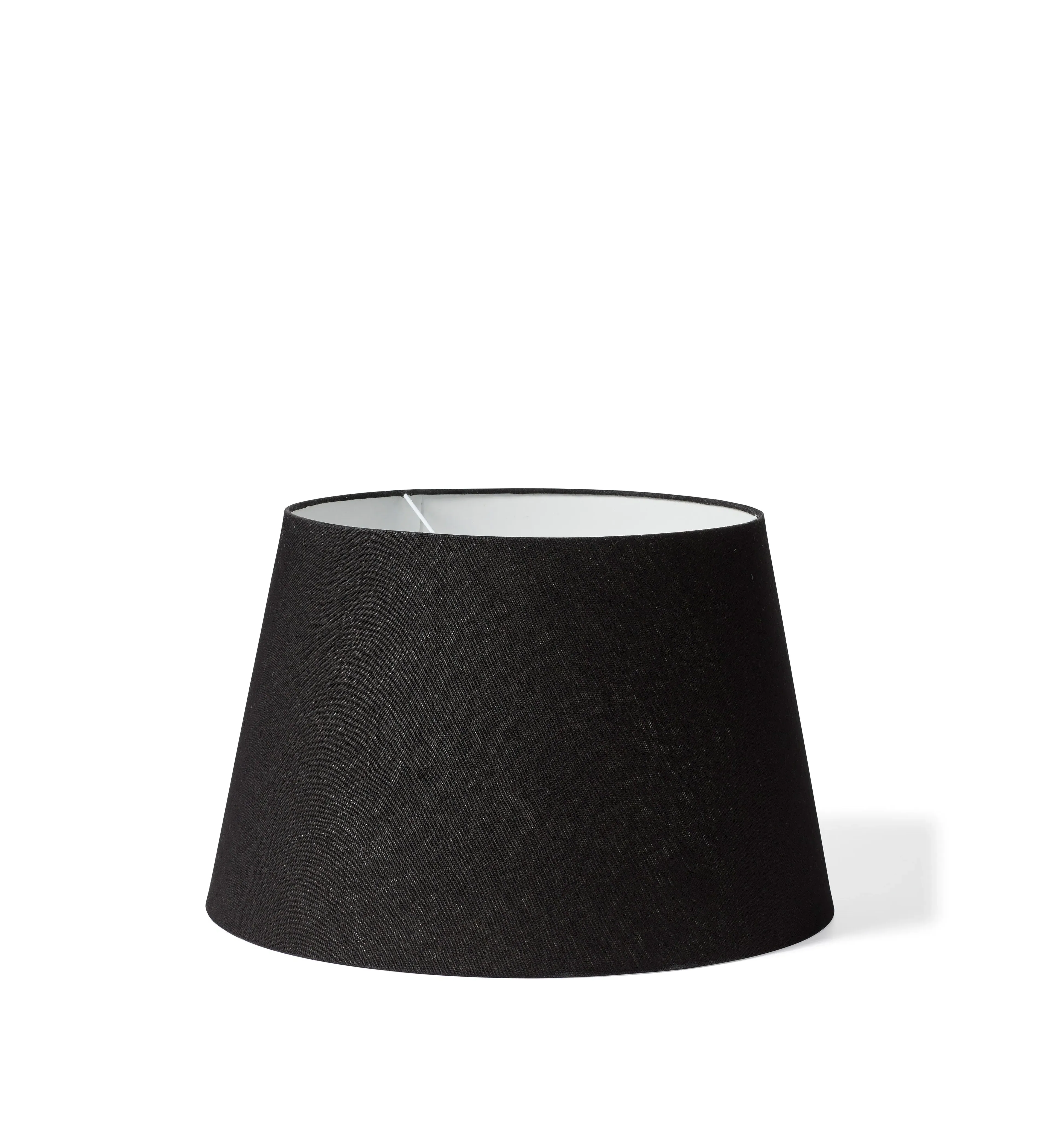 Drum Lampshade - Black, Linen