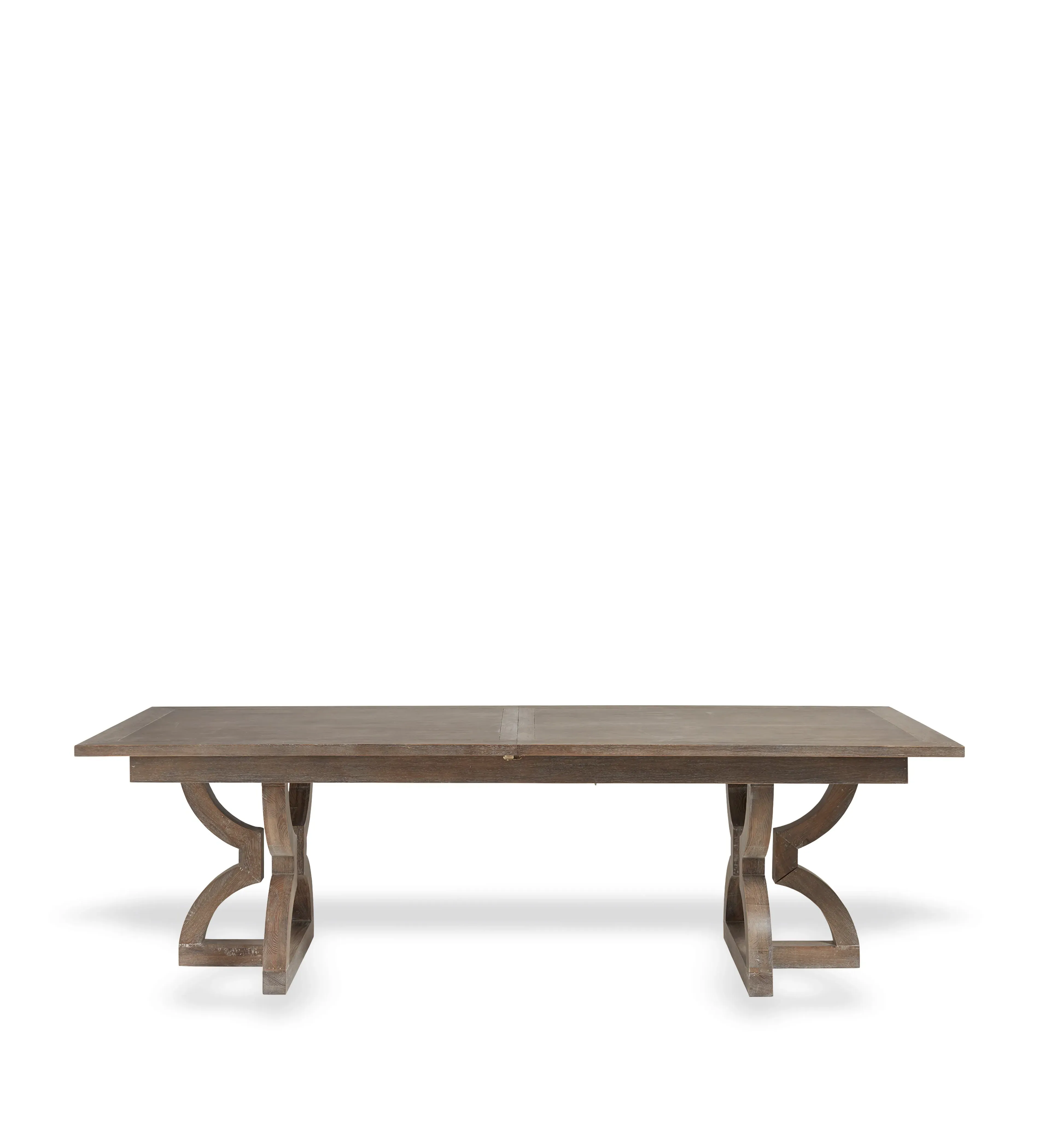 Extendable Dining Table with Butterfly Leaf - Grey, Oak image